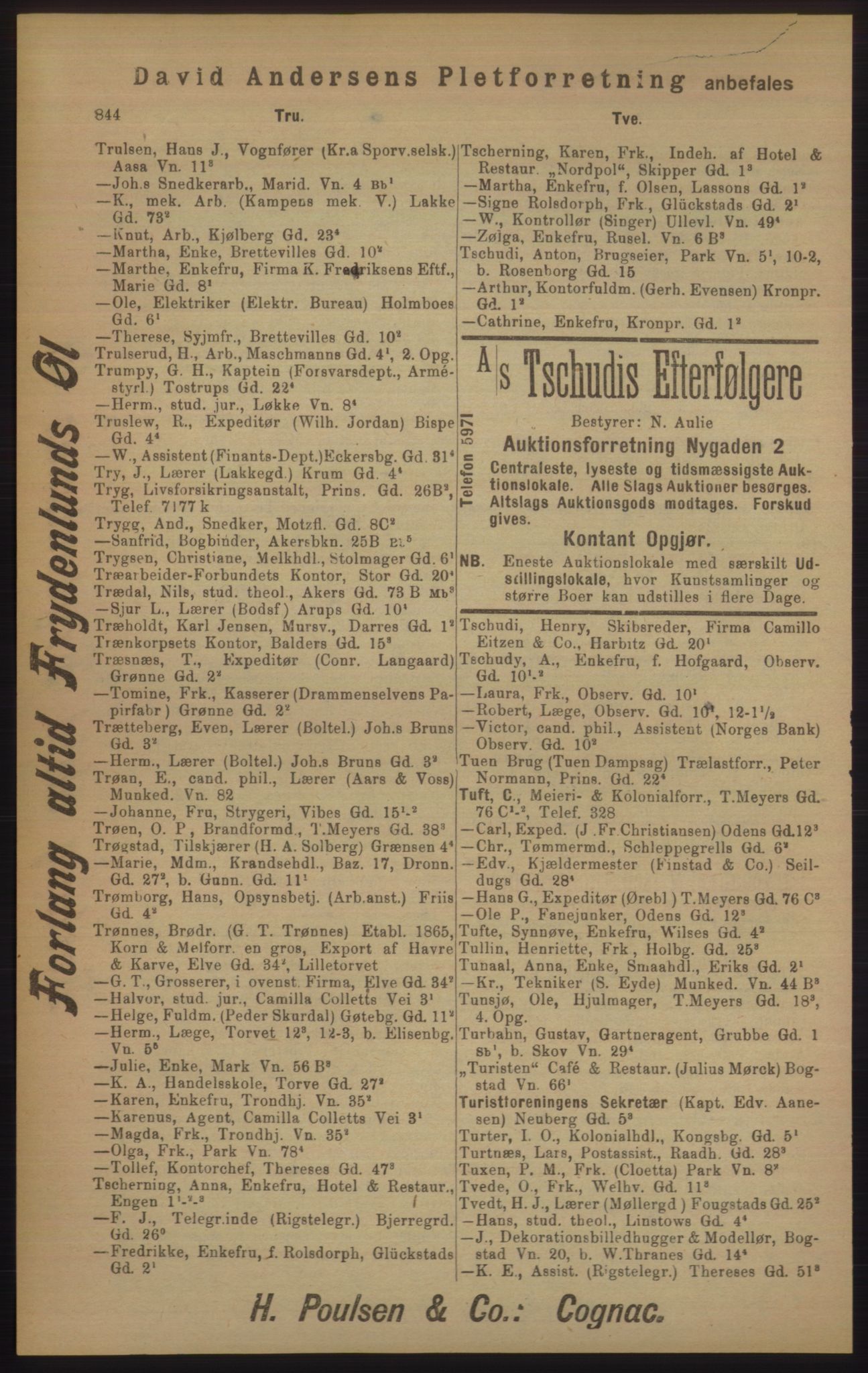 Kristiania/Oslo adressebok, PUBL/-, 1905, p. 844