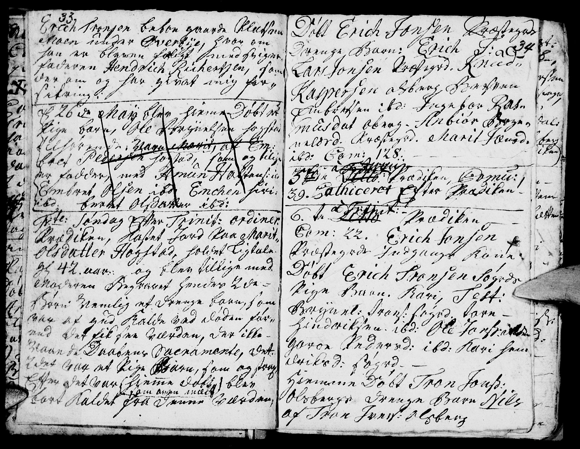 Tynset prestekontor, AV/SAH-PREST-058/H/Ha/Haa/L0005: Parish register (official) no. 5, 1761-1776, p. 33-34