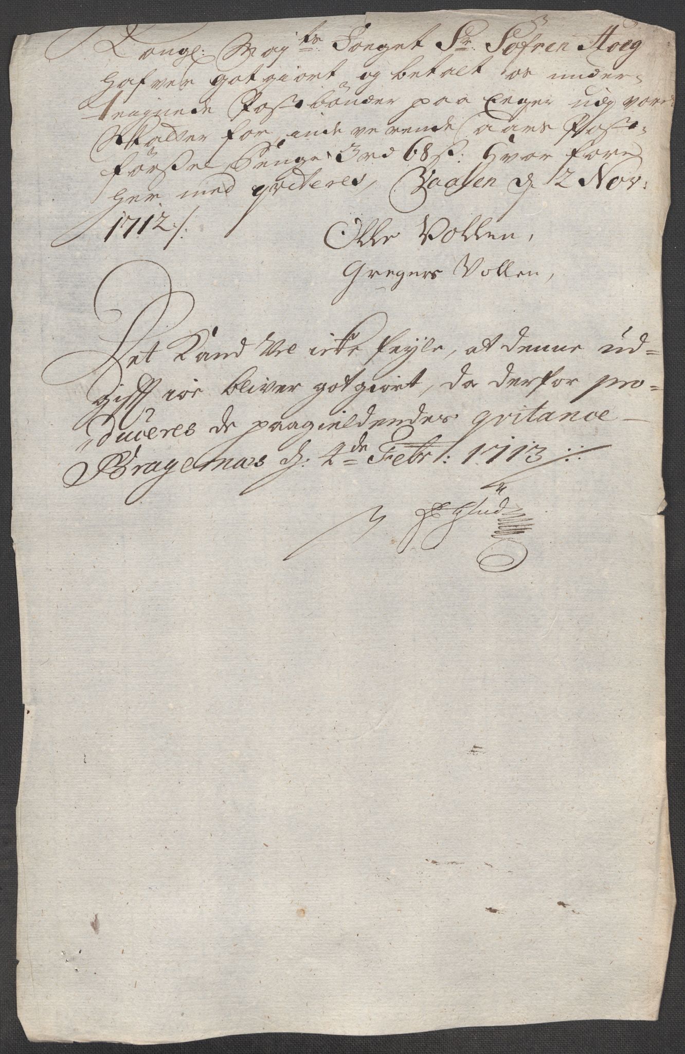 Rentekammeret inntil 1814, Reviderte regnskaper, Fogderegnskap, AV/RA-EA-4092/R31/L1707: Fogderegnskap Hurum, Røyken, Eiker, Lier og Buskerud, 1712, p. 284