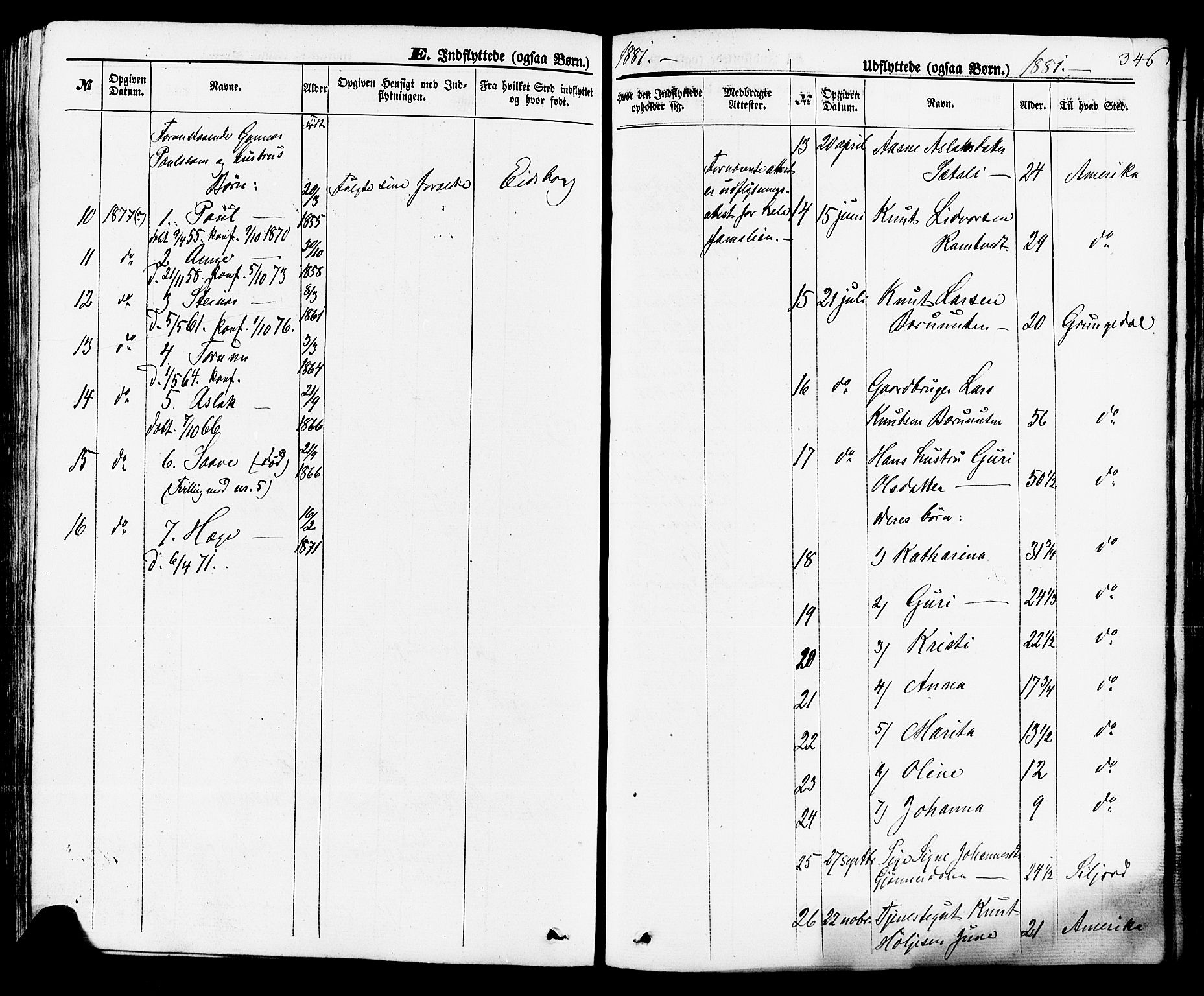 Rauland kirkebøker, SAKO/A-292/F/Fa/L0003: Parish register (official) no. 3, 1859-1886, p. 346