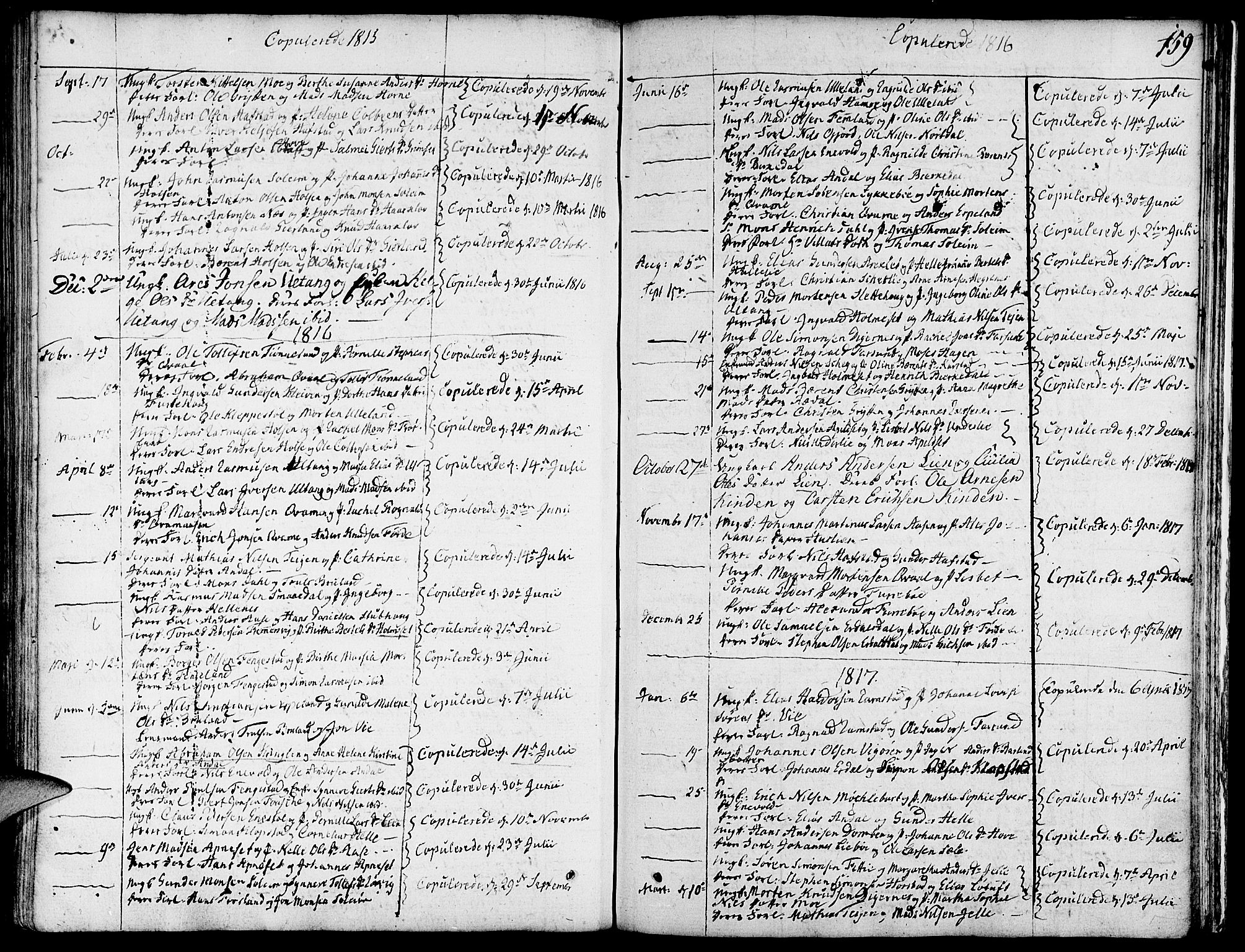 Førde sokneprestembete, SAB/A-79901/H/Haa/Haaa/L0005: Parish register (official) no. A 5, 1803-1821, p. 159