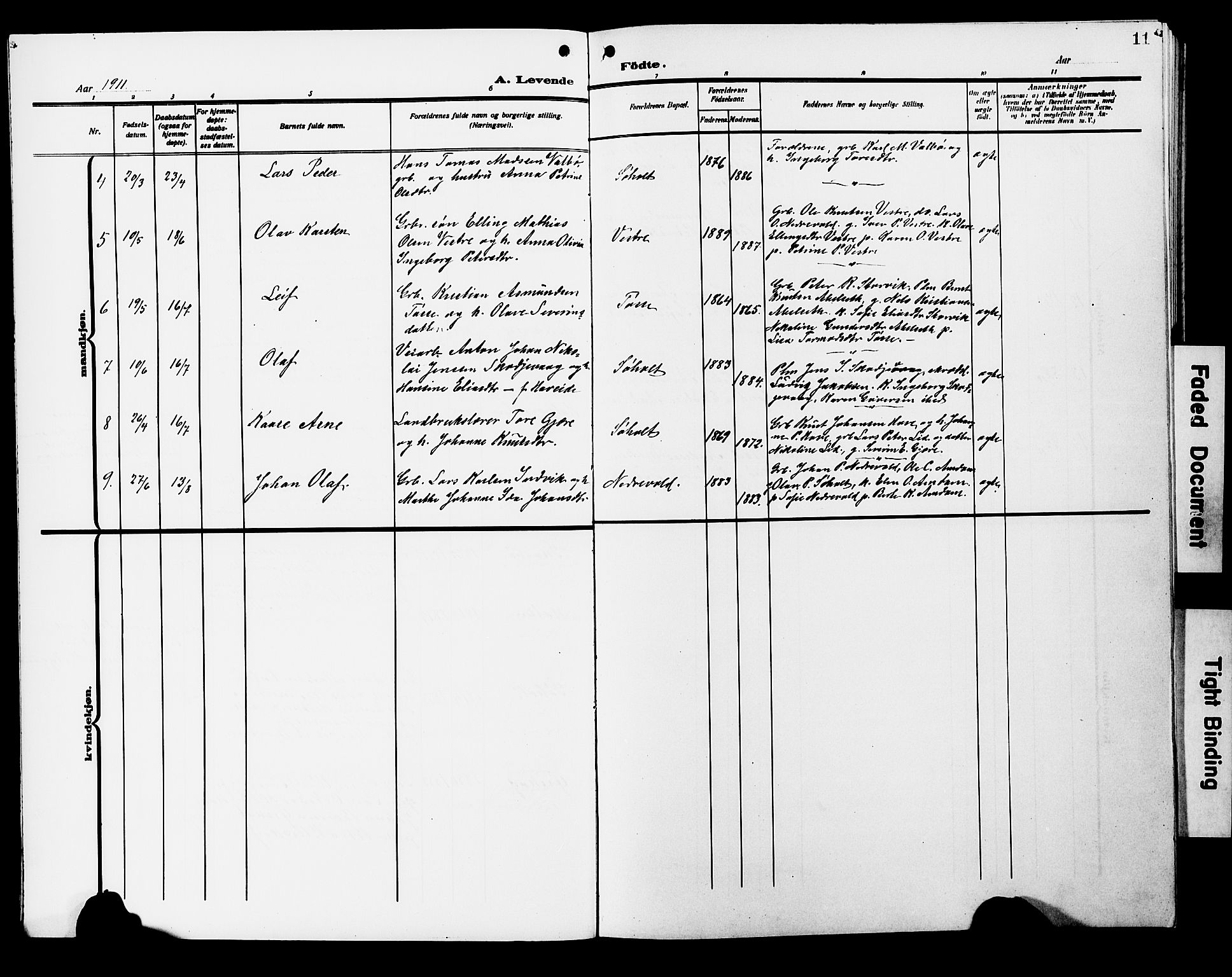 Ministerialprotokoller, klokkerbøker og fødselsregistre - Møre og Romsdal, AV/SAT-A-1454/522/L0328: Parish register (copy) no. 522C07, 1909-1925, p. 11