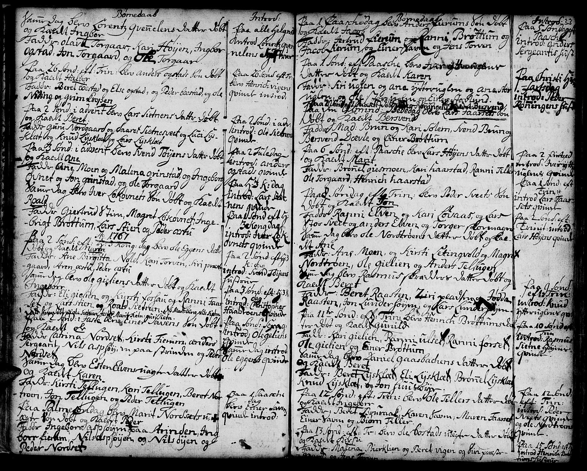Ministerialprotokoller, klokkerbøker og fødselsregistre - Sør-Trøndelag, SAT/A-1456/618/L0437: Parish register (official) no. 618A02, 1749-1782, p. 33