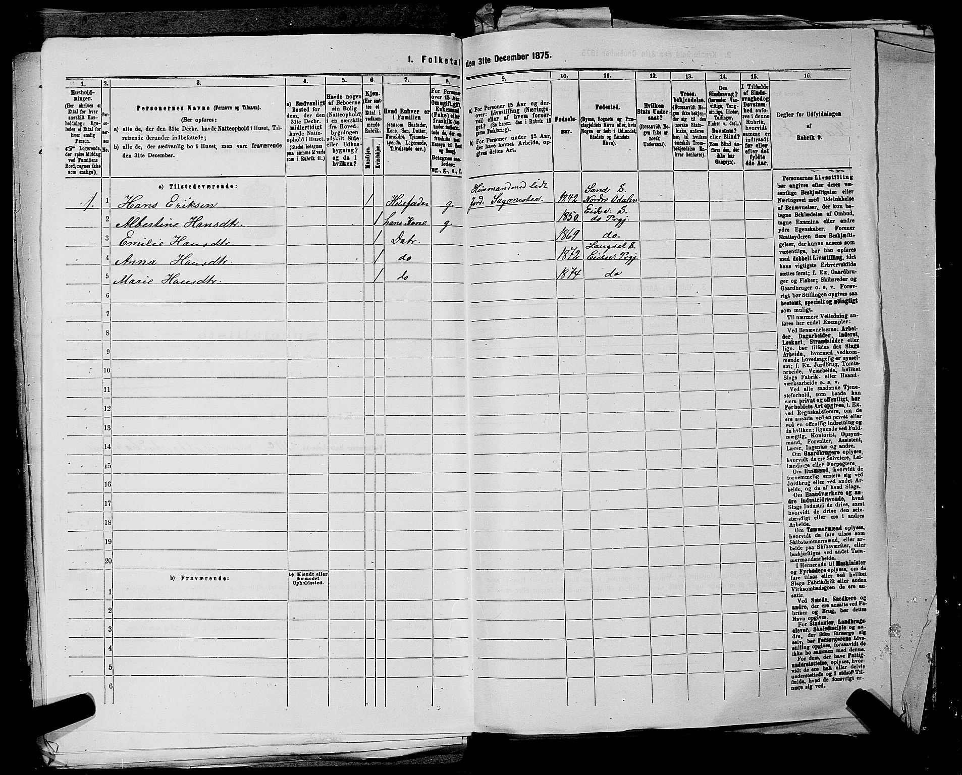 RA, 1875 census for 0237P Eidsvoll, 1875, p. 664