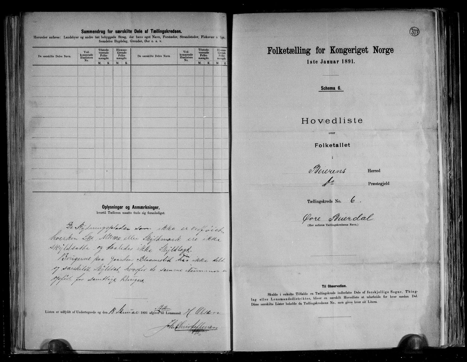 RA, 1891 census for 1839 Beiarn, 1891, p. 15