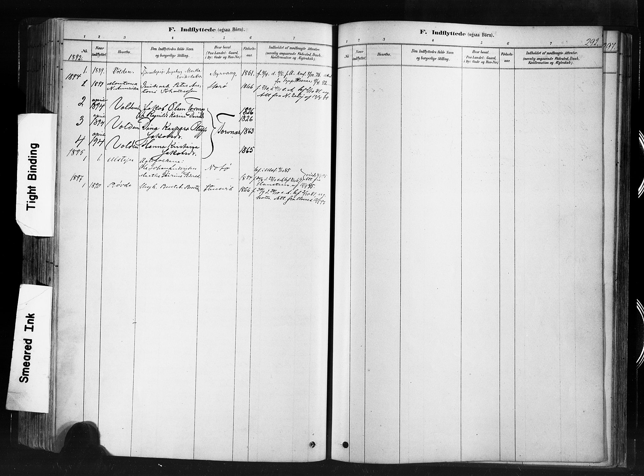 Ministerialprotokoller, klokkerbøker og fødselsregistre - Møre og Romsdal, SAT/A-1454/507/L0073: Parish register (official) no. 507A08, 1878-1904, p. 292