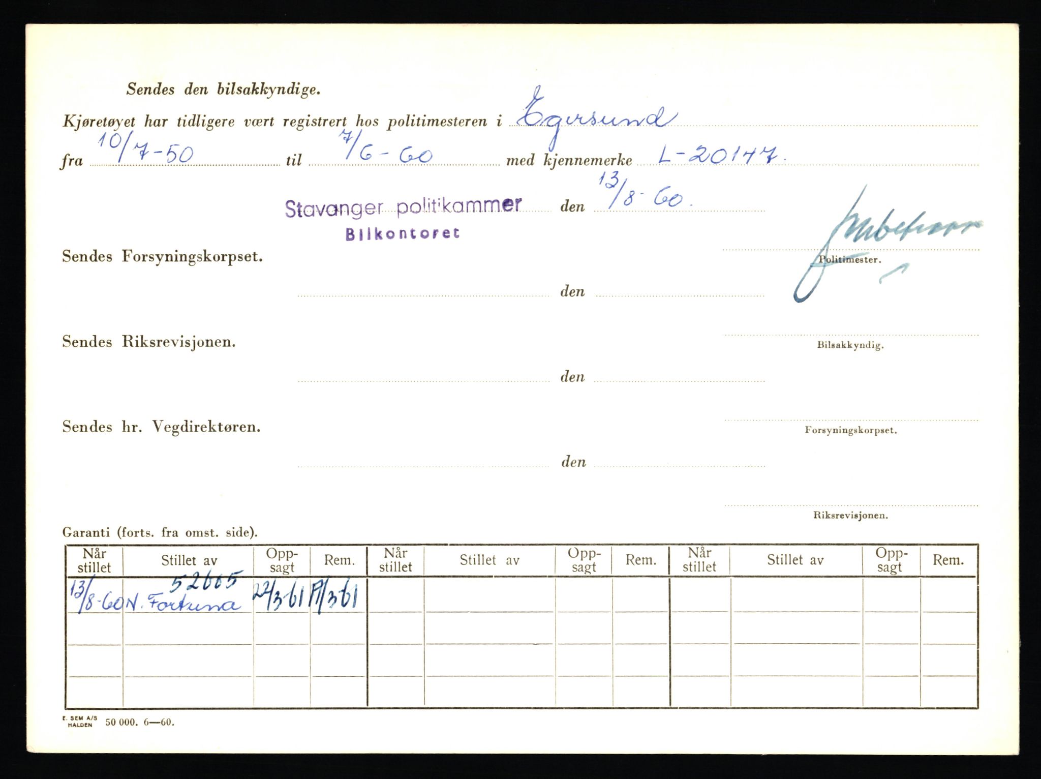 Stavanger trafikkstasjon, AV/SAST-A-101942/0/F/L0017: L-6500 - L-9879, 1930-1971, p. 674