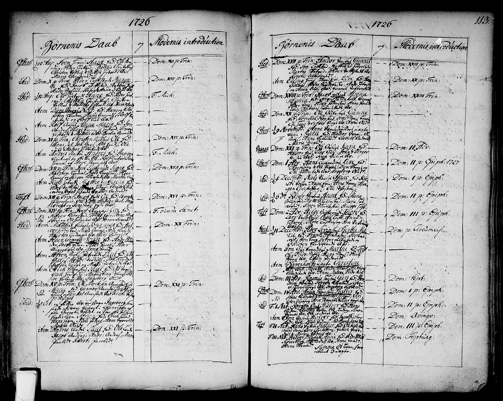 Sandsvær kirkebøker, AV/SAKO-A-244/F/Fa/L0002a: Parish register (official) no. I 2, 1725-1809, p. 113