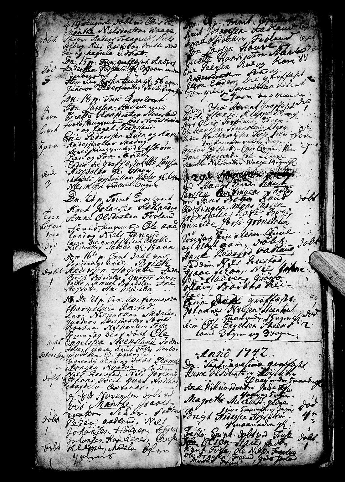 Os sokneprestembete, SAB/A-99929: Parish register (official) no. A 4, 1669-1760, p. 85