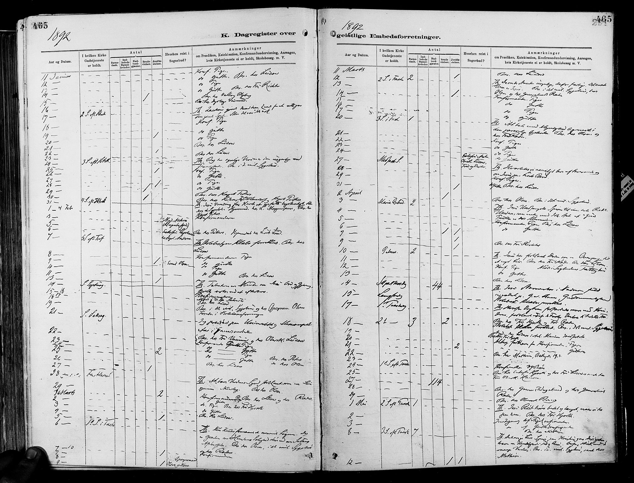 Garnisonsmenigheten Kirkebøker, AV/SAO-A-10846/F/Fa/L0012: Parish register (official) no. 12, 1880-1893, p. 465