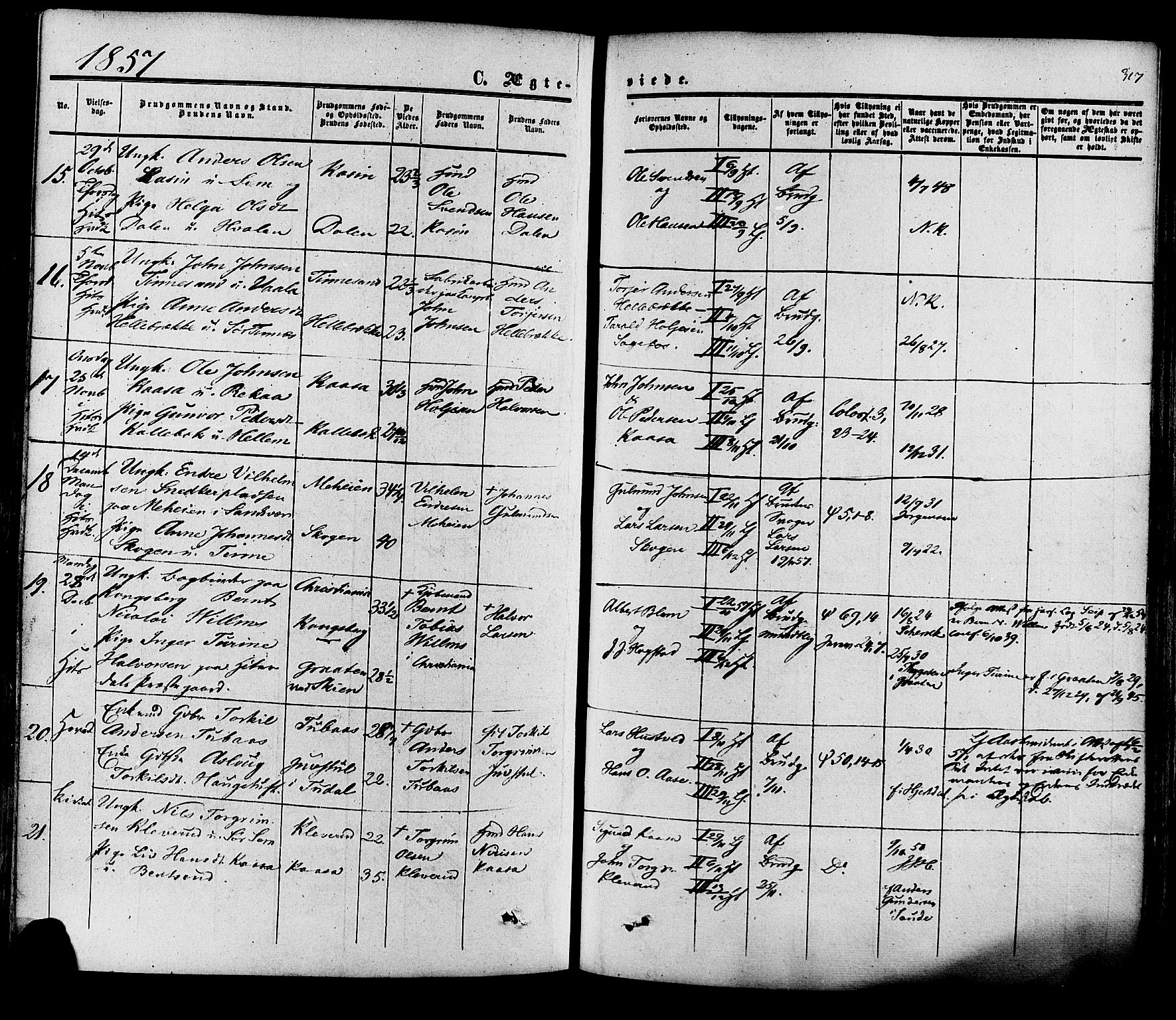 Heddal kirkebøker, SAKO/A-268/F/Fa/L0007: Parish register (official) no. I 7, 1855-1877, p. 317
