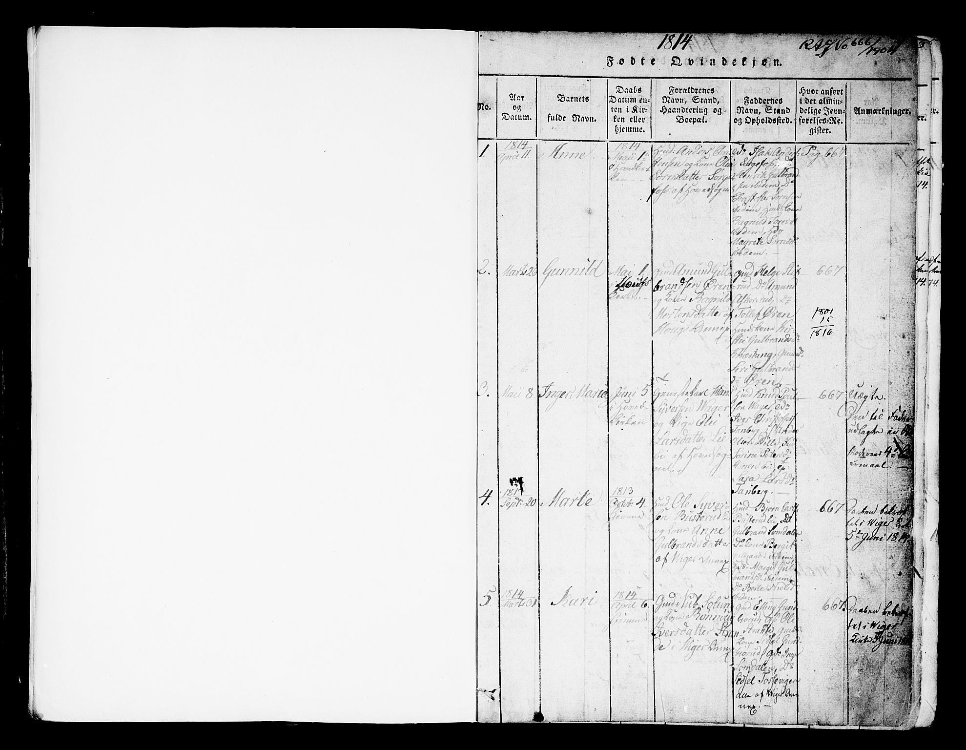 Norderhov kirkebøker, SAKO/A-237/F/Fa/L0008: Parish register (official) no. 8, 1814-1833, p. 0-1