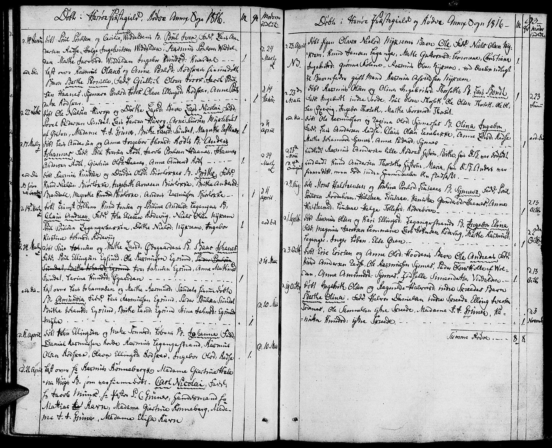 Ministerialprotokoller, klokkerbøker og fødselsregistre - Møre og Romsdal, SAT/A-1454/507/L0068: Parish register (official) no. 507A03, 1789-1825, p. 93