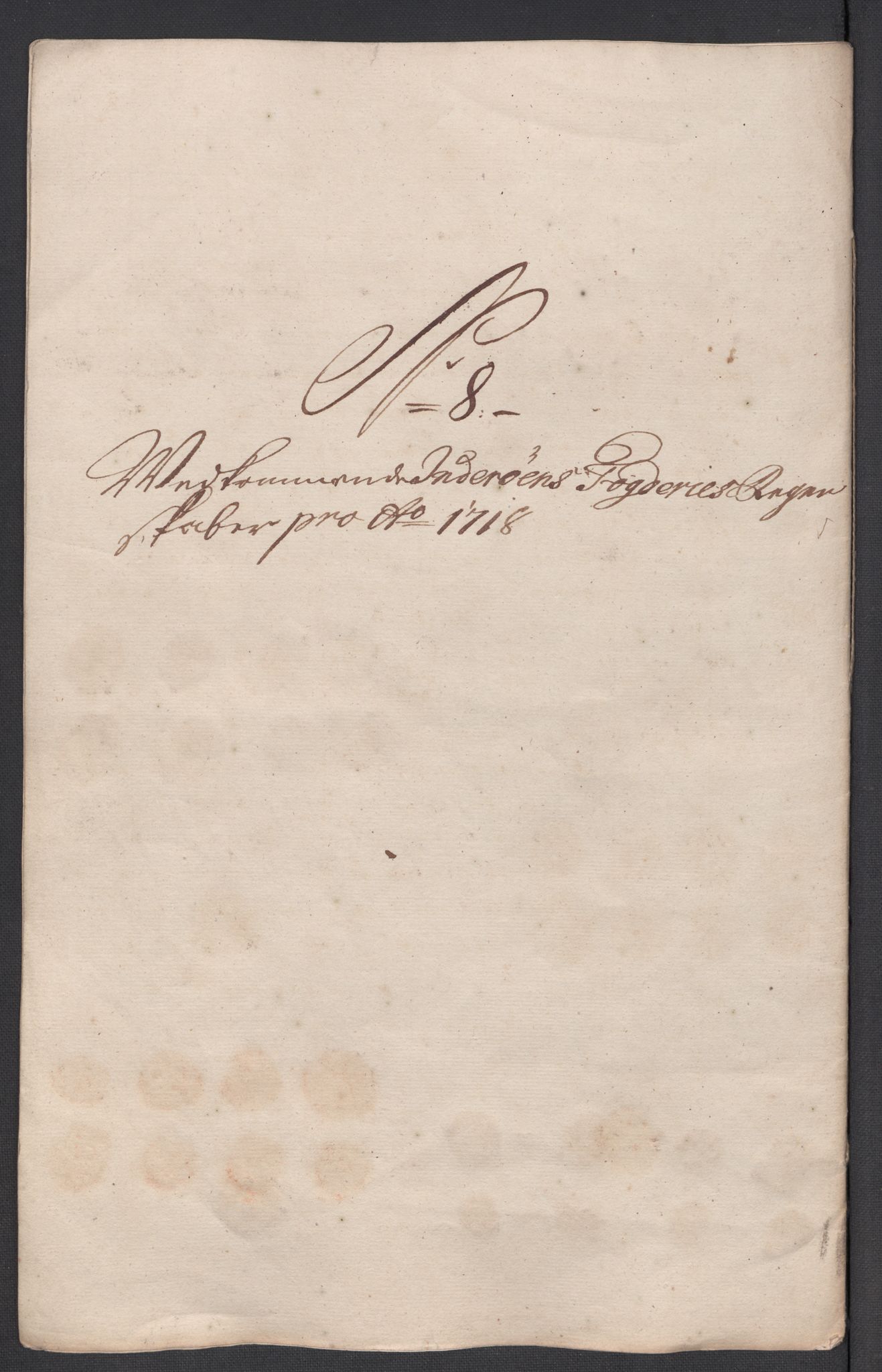 Rentekammeret inntil 1814, Reviderte regnskaper, Fogderegnskap, AV/RA-EA-4092/R63/L4326: Fogderegnskap Inderøy, 1718, p. 141