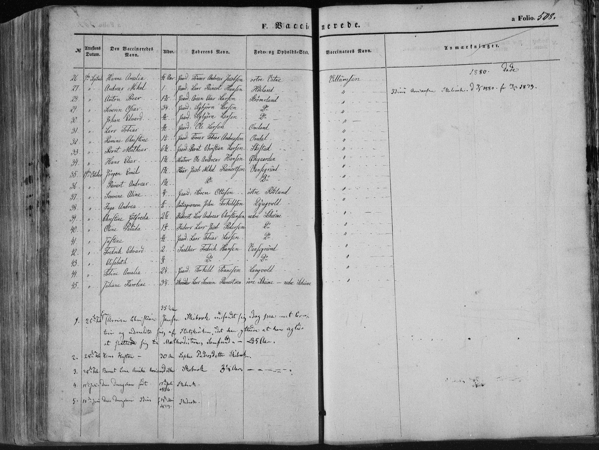 Lista sokneprestkontor, AV/SAK-1111-0027/F/Fa/L0011: Parish register (official) no. A 11, 1861-1878, p. 508