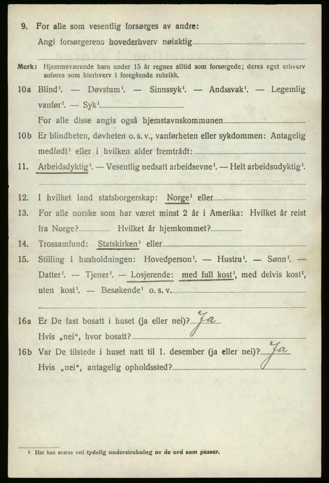 SAB, 1920 census for Stryn, 1920, p. 2617