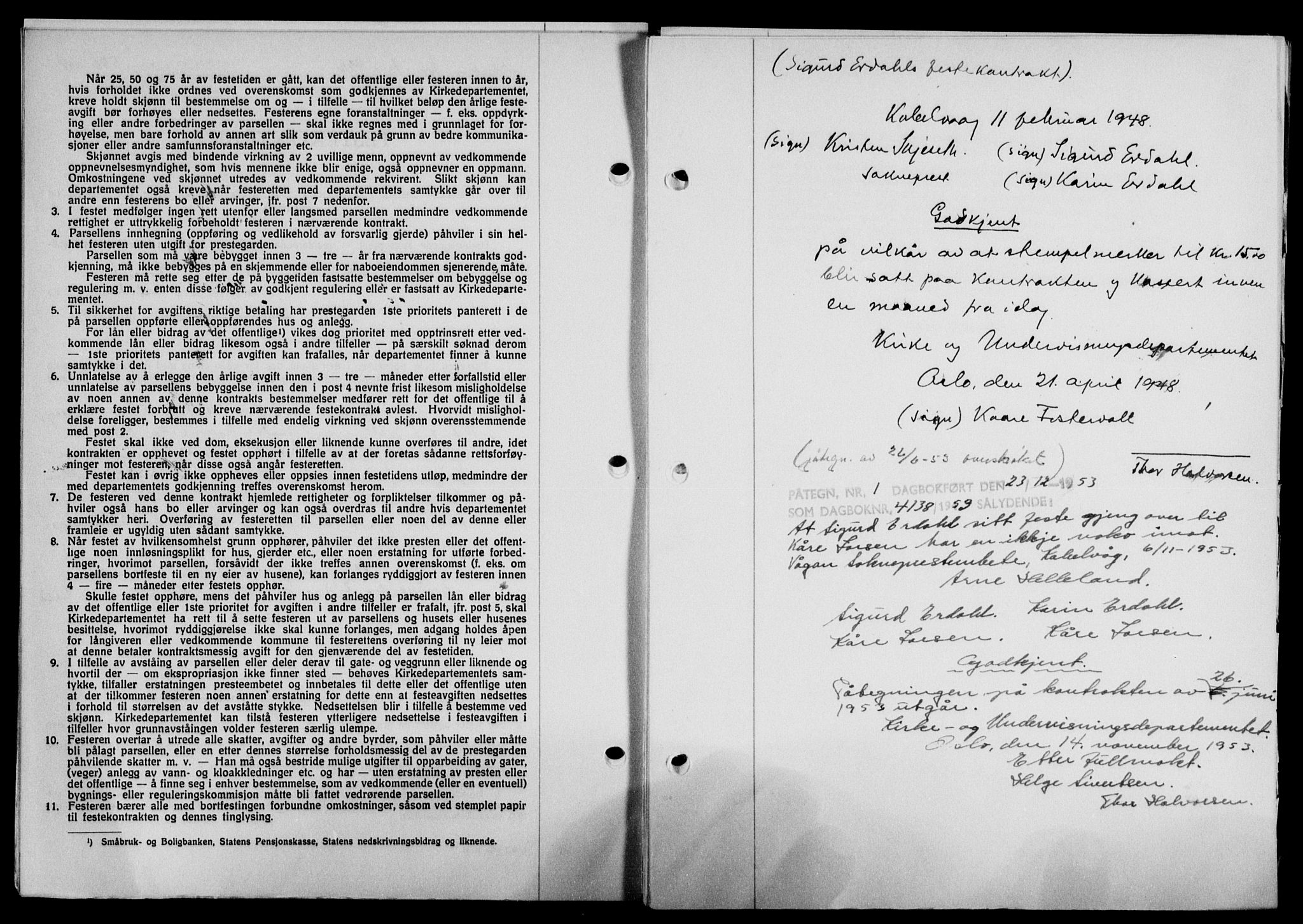 Lofoten sorenskriveri, SAT/A-0017/1/2/2C/L0018a: Mortgage book no. 18a, 1948-1948, Diary no: : 776/1948