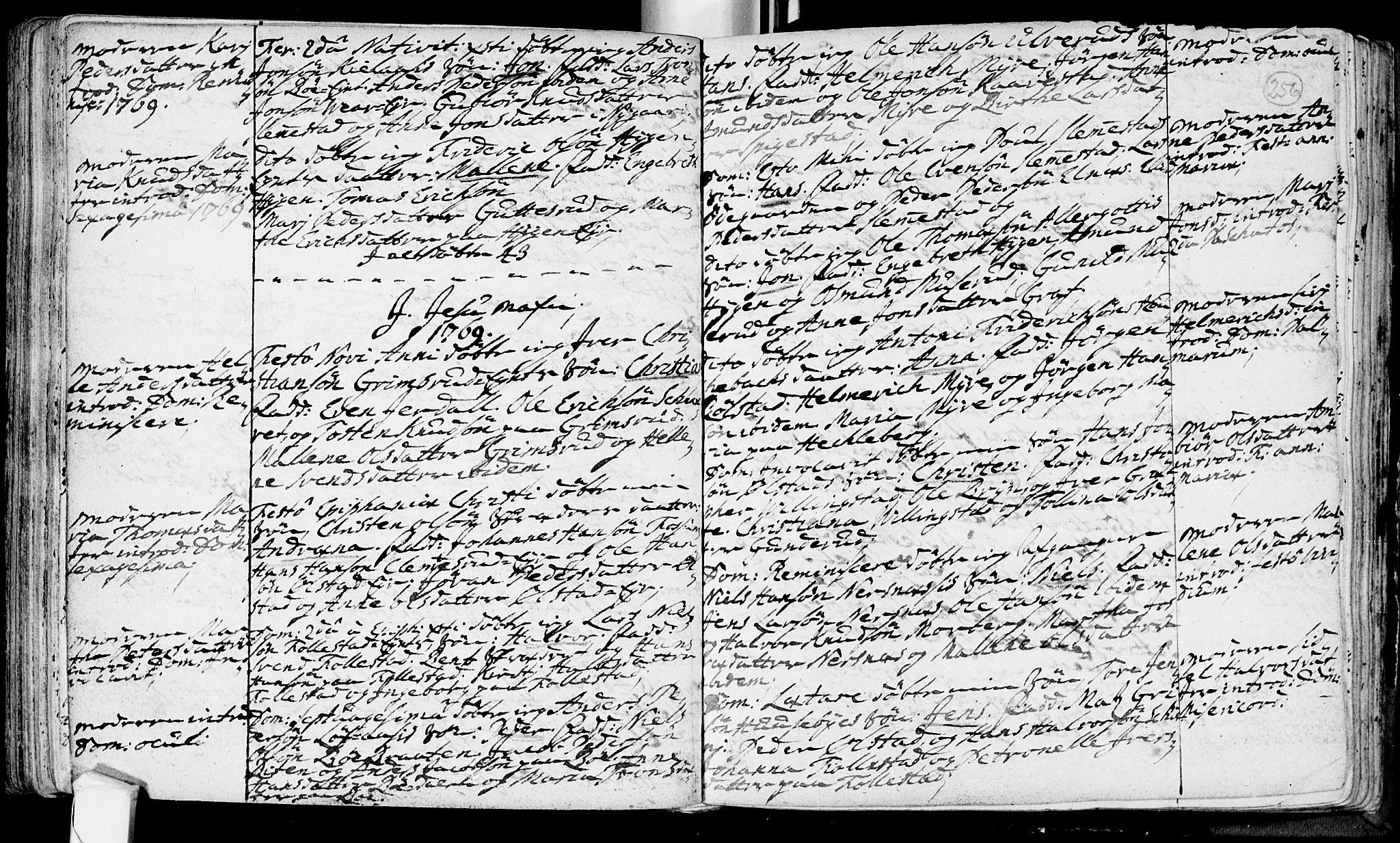 Røyken kirkebøker, SAKO/A-241/F/Fa/L0002: Parish register (official) no. 2, 1731-1782, p. 256