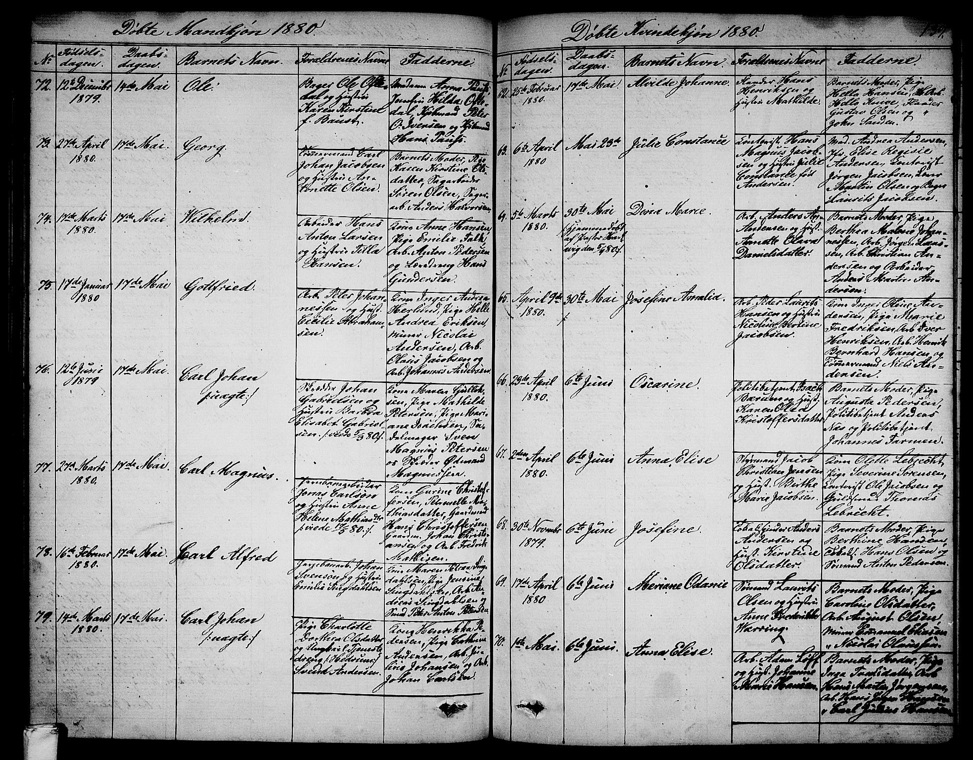 Larvik kirkebøker, AV/SAKO-A-352/G/Ga/L0004: Parish register (copy) no. I 4, 1871-1888, p. 139