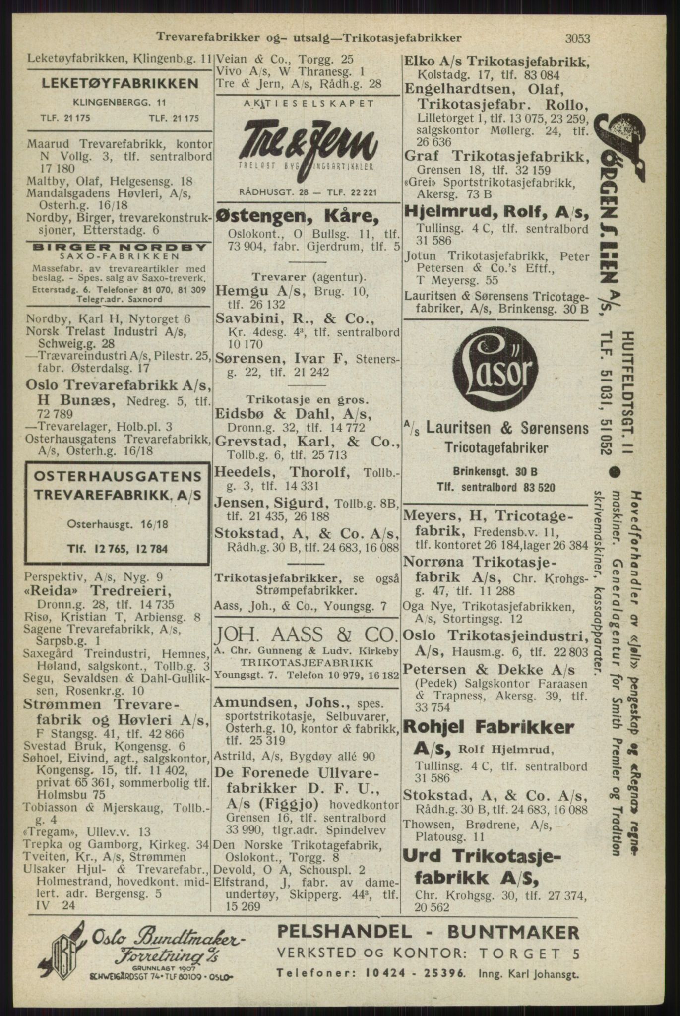 Kristiania/Oslo adressebok, PUBL/-, 1944, p. 3053