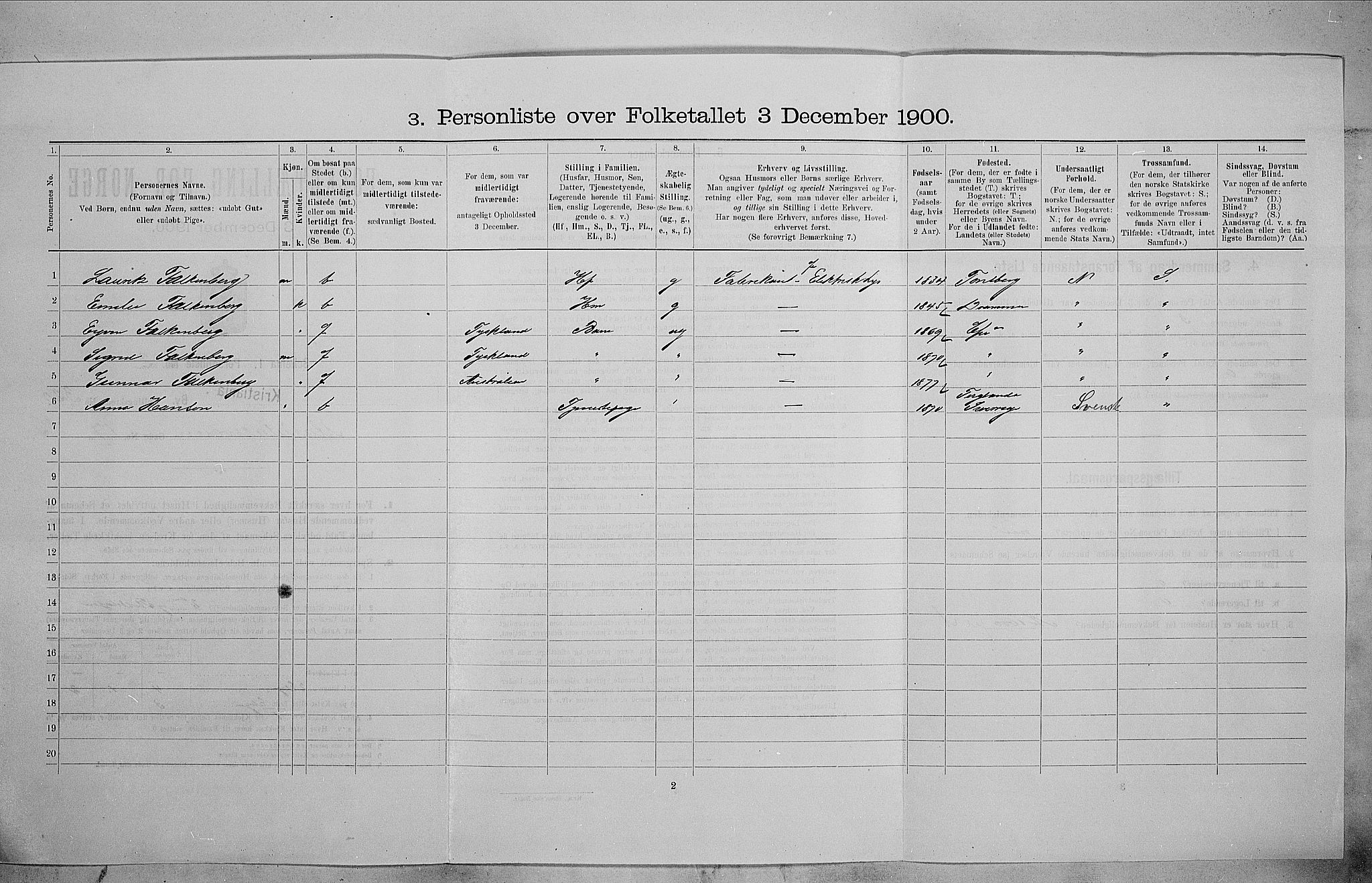 SAO, 1900 census for Kristiania, 1900, p. 55230