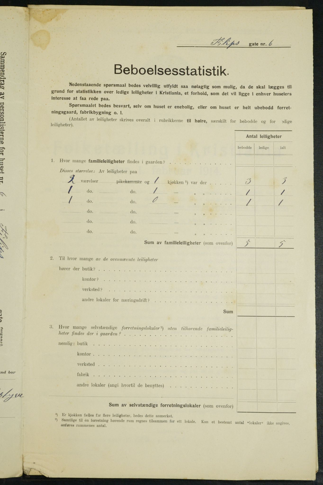 OBA, Municipal Census 1914 for Kristiania, 1914, p. 24395