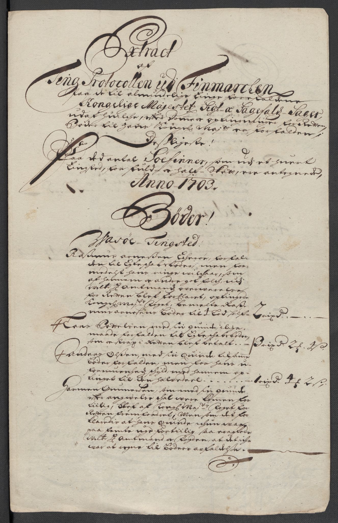 Rentekammeret inntil 1814, Reviderte regnskaper, Fogderegnskap, RA/EA-4092/R69/L4852: Fogderegnskap Finnmark/Vardøhus, 1701-1704, p. 341