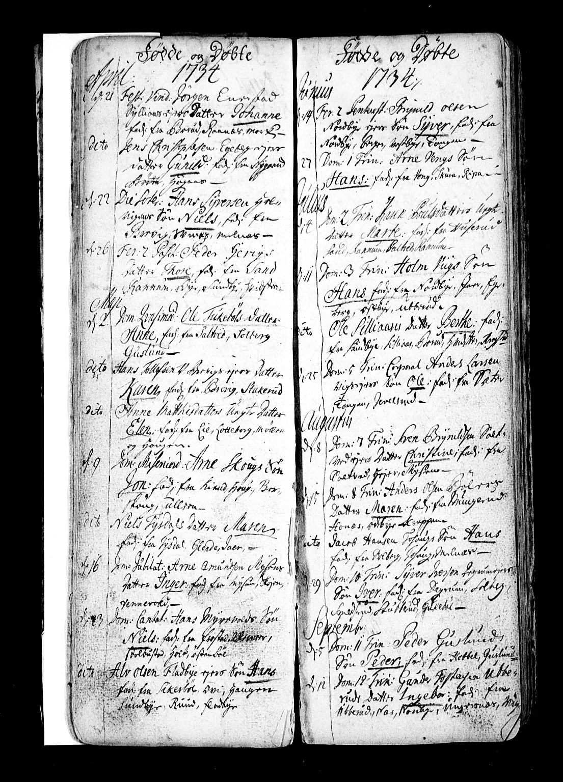 Enebakk prestekontor Kirkebøker, AV/SAO-A-10171c/F/Fa/L0001: Parish register (official) no. I 1, 1719-1754