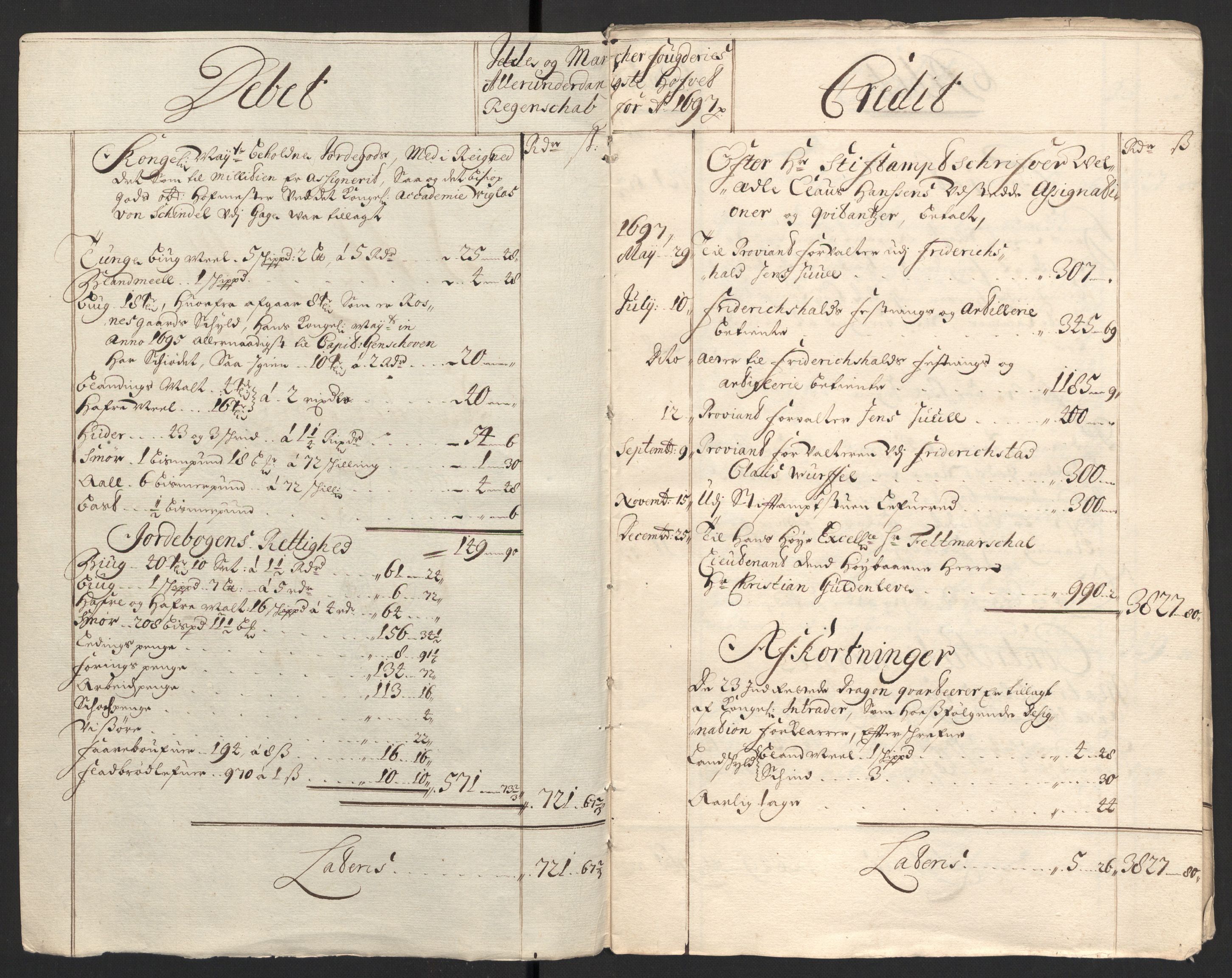 Rentekammeret inntil 1814, Reviderte regnskaper, Fogderegnskap, RA/EA-4092/R01/L0013: Fogderegnskap Idd og Marker, 1696-1698, p. 175