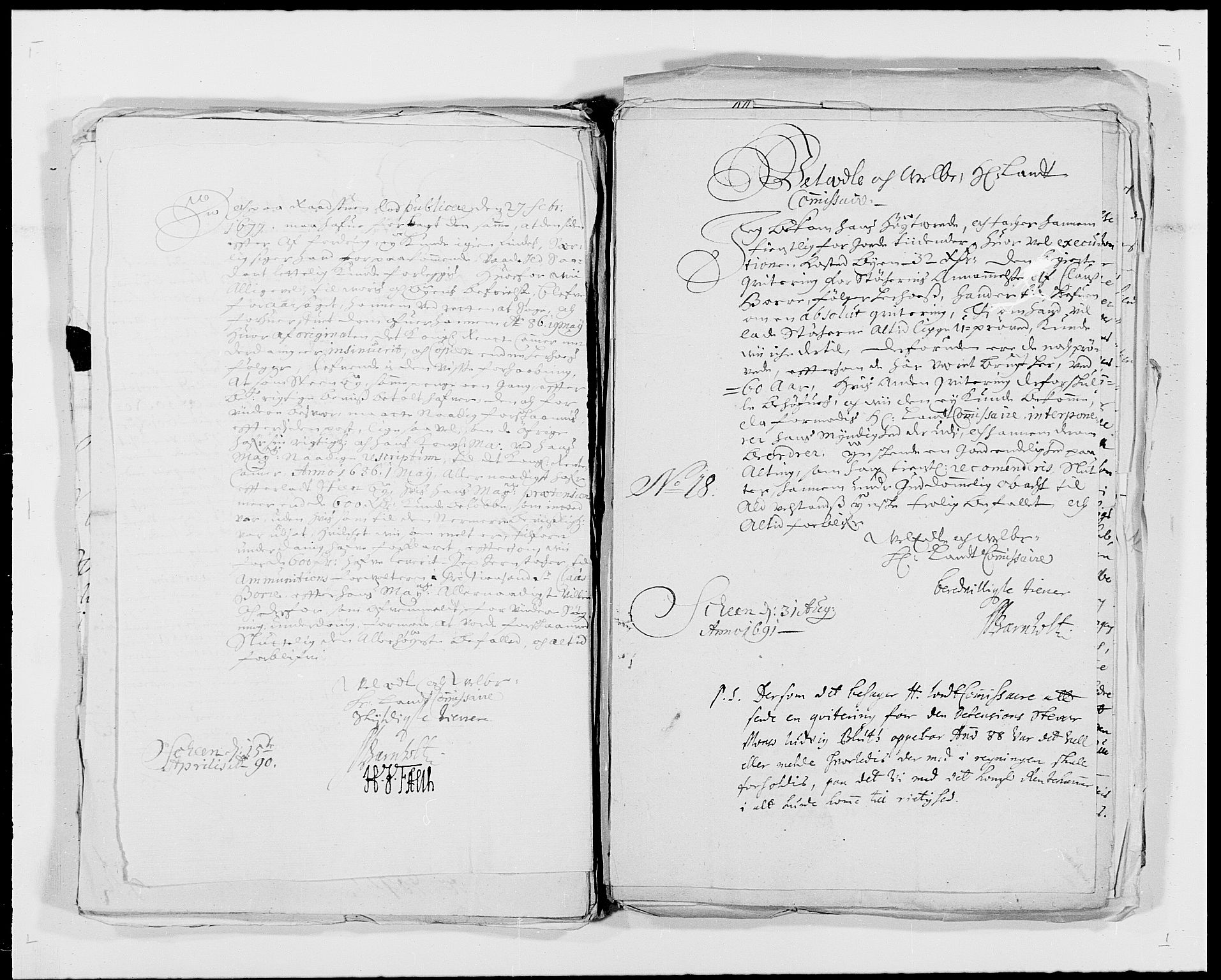 Rentekammeret inntil 1814, Reviderte regnskaper, Byregnskaper, AV/RA-EA-4066/R/Rj/L0193: [J3] Kontribusjonsregnskap (med Langesund, Brevik, Porsgrunn og Kragerø), 1663-1691, p. 451