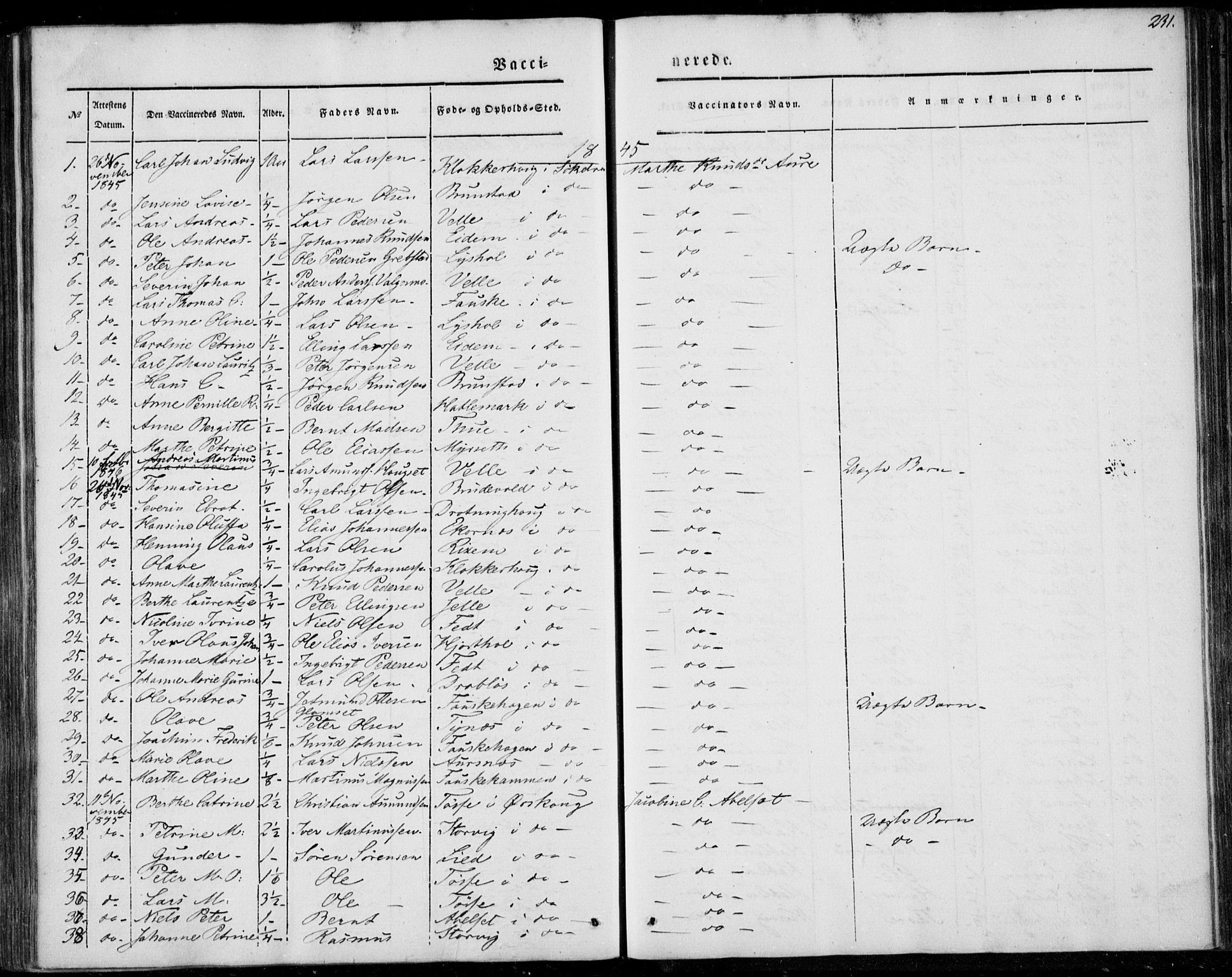 Ministerialprotokoller, klokkerbøker og fødselsregistre - Møre og Romsdal, SAT/A-1454/522/L0312: Parish register (official) no. 522A07, 1843-1851, p. 231