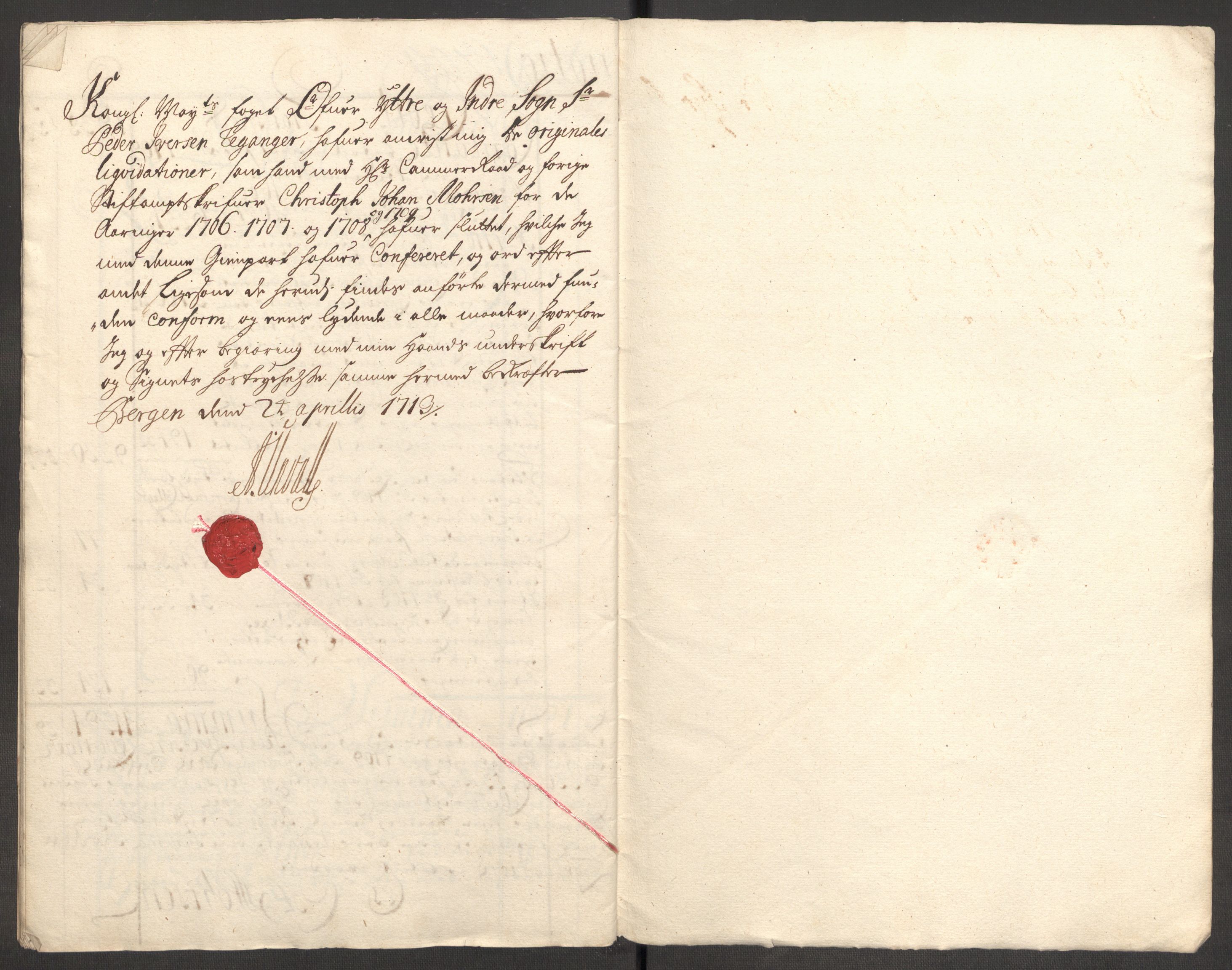 Rentekammeret inntil 1814, Reviderte regnskaper, Fogderegnskap, AV/RA-EA-4092/R52/L3315: Fogderegnskap Sogn, 1708, p. 427