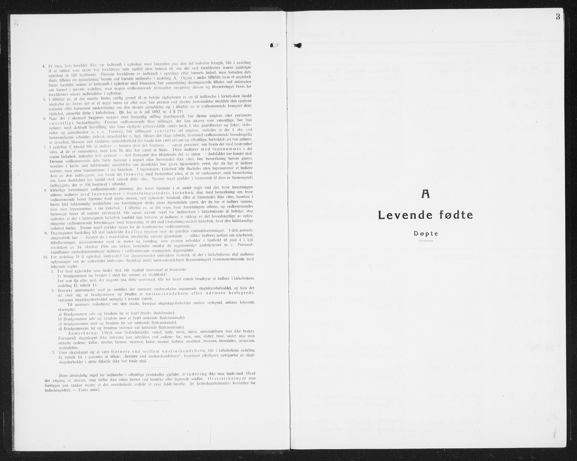 Ministerialprotokoller, klokkerbøker og fødselsregistre - Nordland, SAT/A-1459/825/L0372: Parish register (copy) no. 825C09, 1923-1940, p. 3