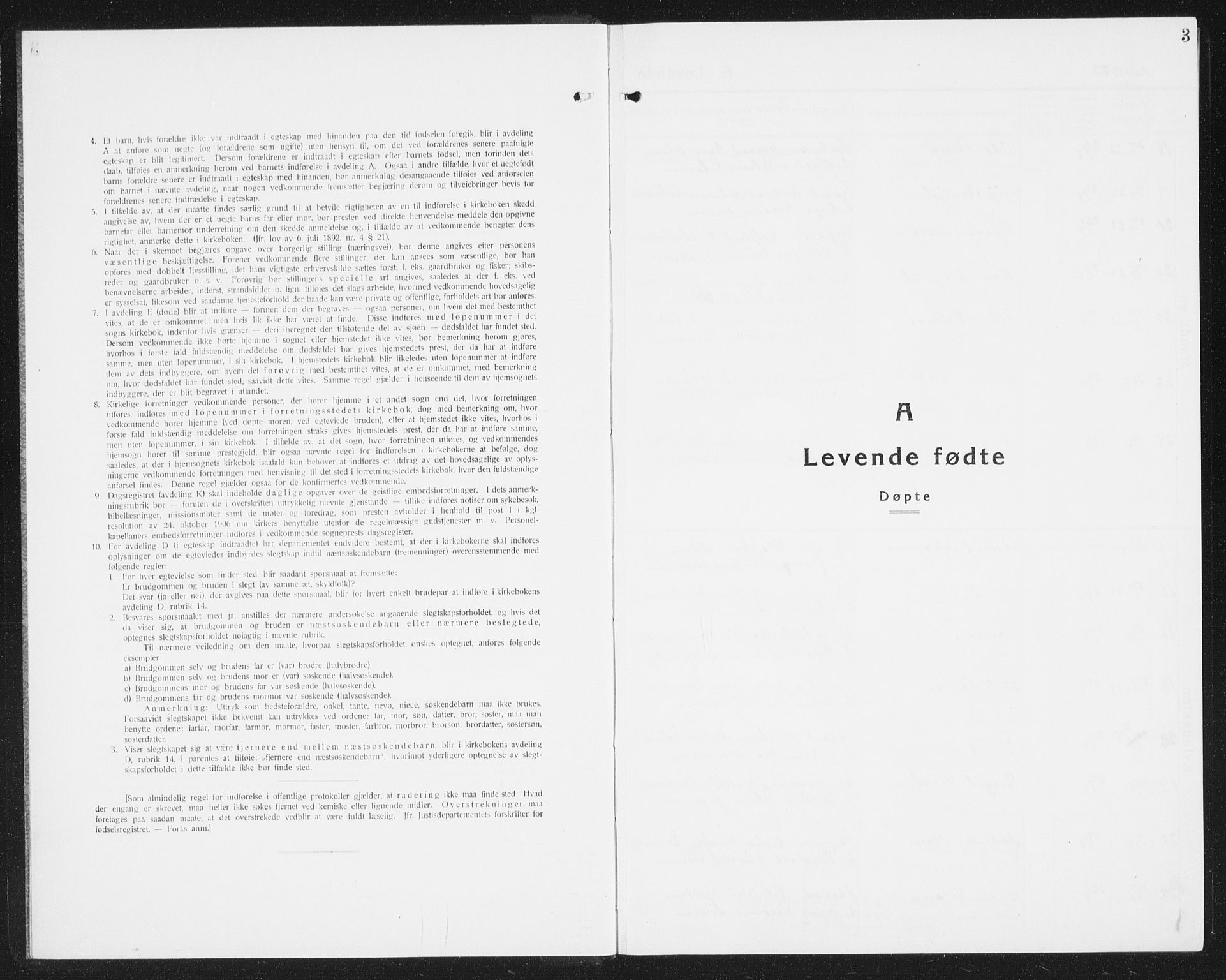 Ministerialprotokoller, klokkerbøker og fødselsregistre - Nordland, AV/SAT-A-1459/825/L0372: Parish register (copy) no. 825C09, 1923-1940, p. 3