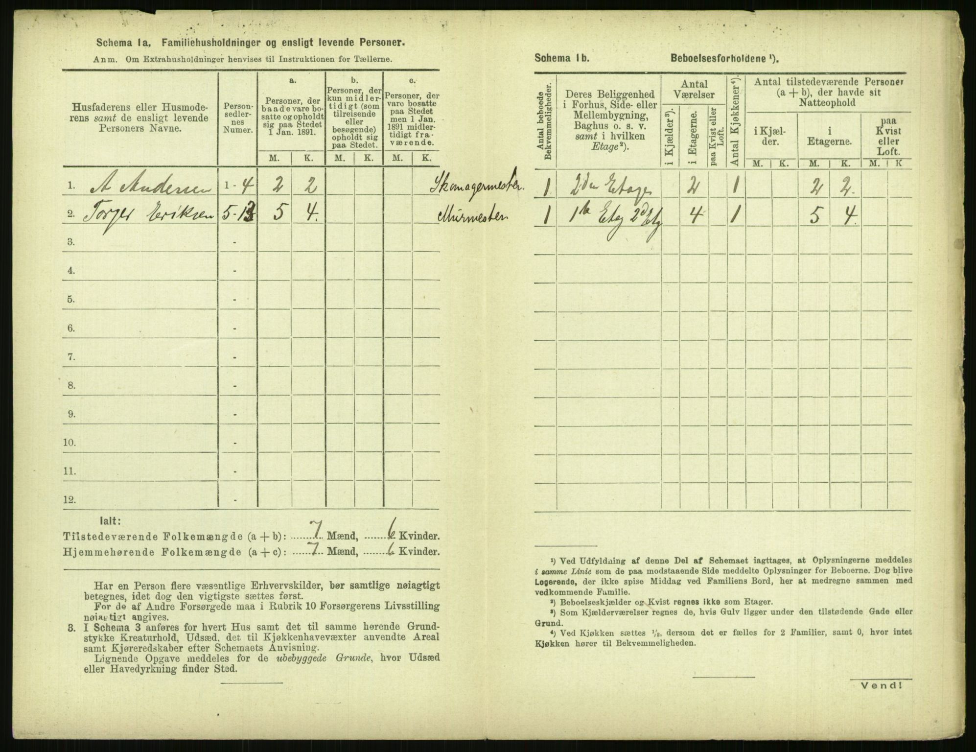 RA, 1891 census for 0806 Skien, 1891, p. 489