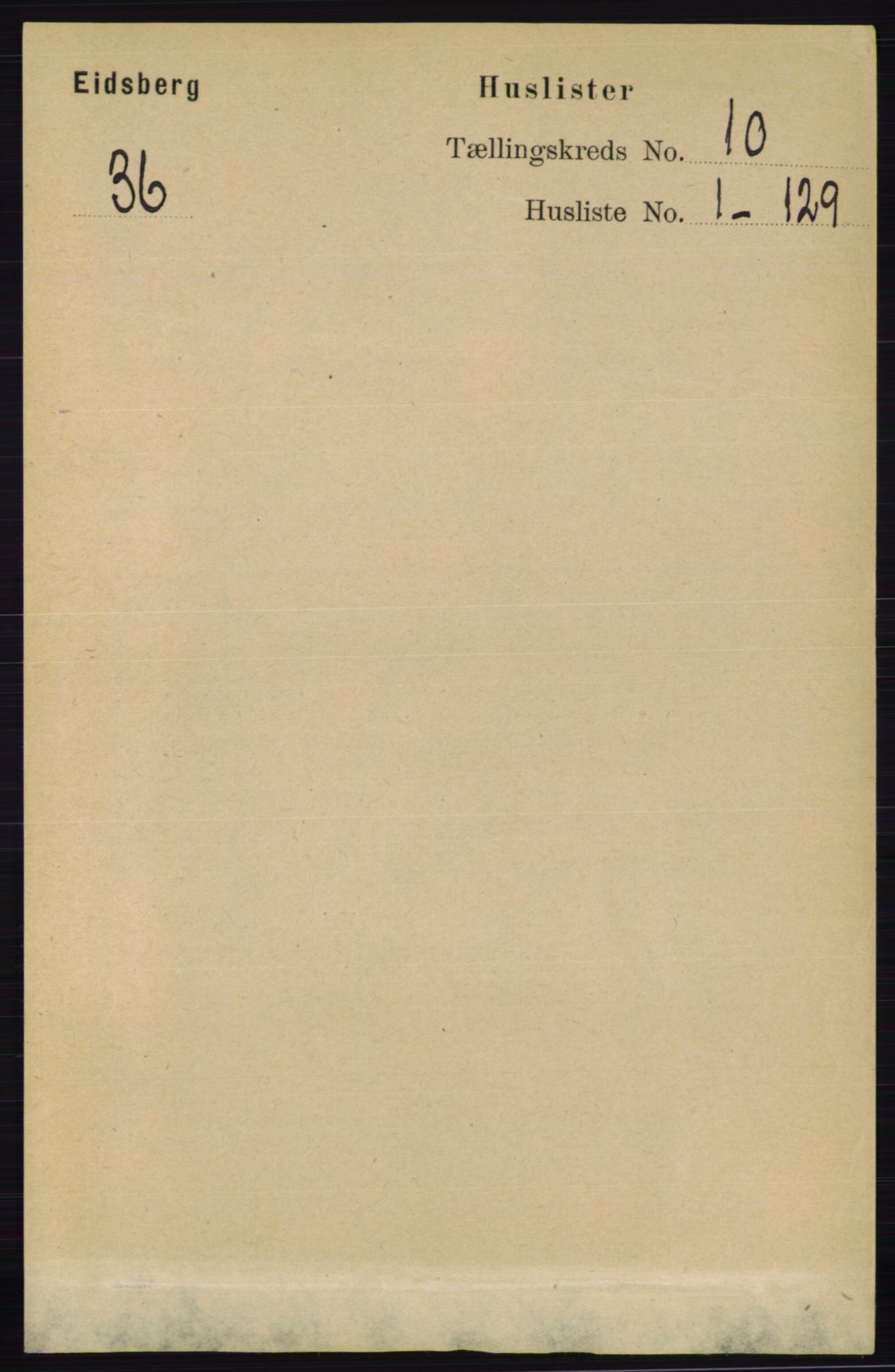 RA, 1891 census for 0125 Eidsberg, 1891, p. 5535
