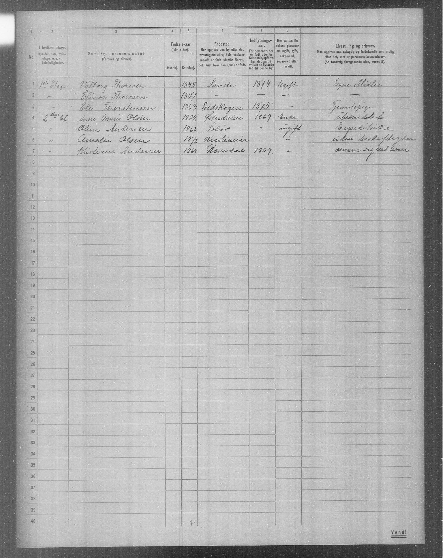 OBA, Municipal Census 1904 for Kristiania, 1904, p. 16128