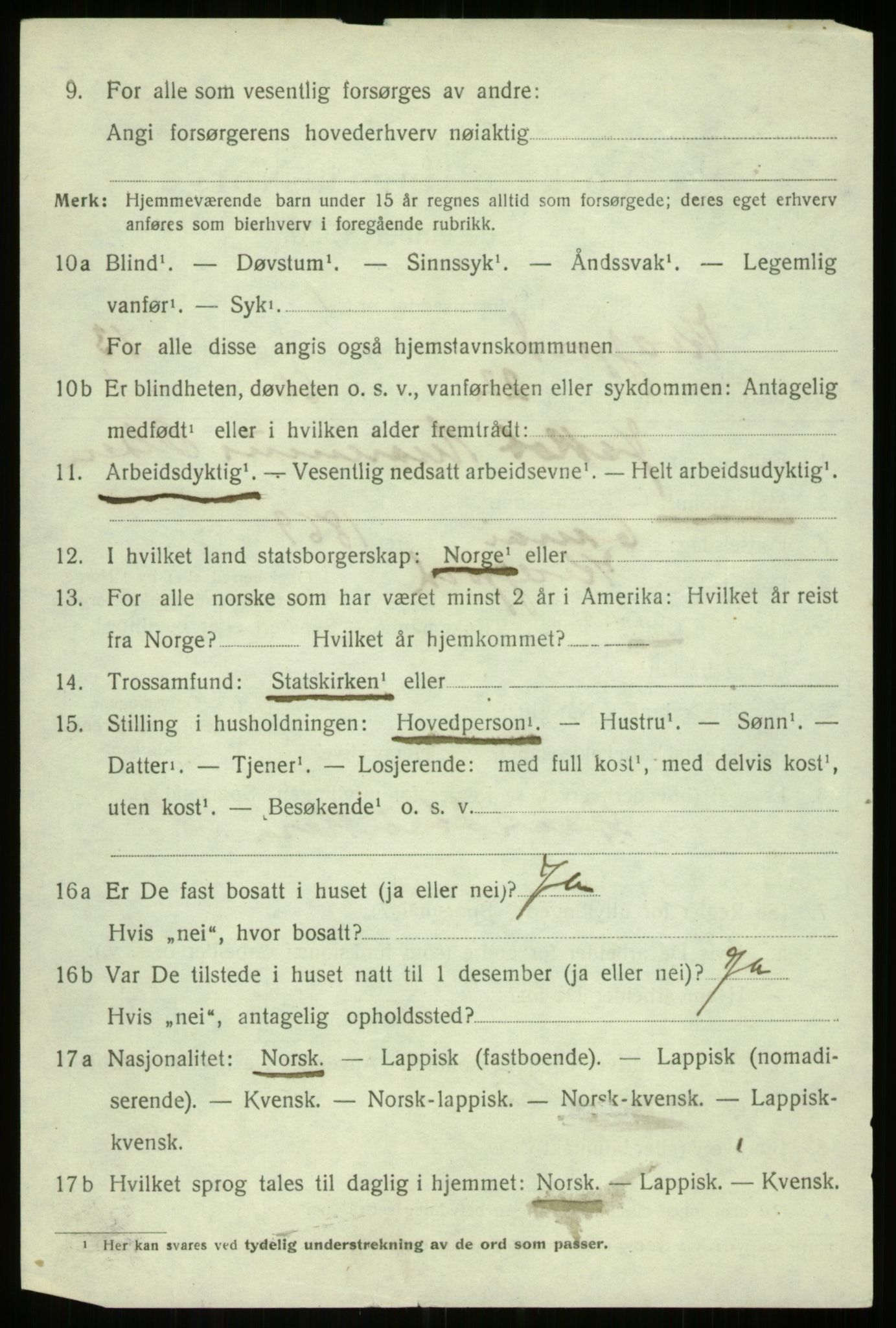 SATØ, 1920 census for Kvæfjord, 1920, p. 6512