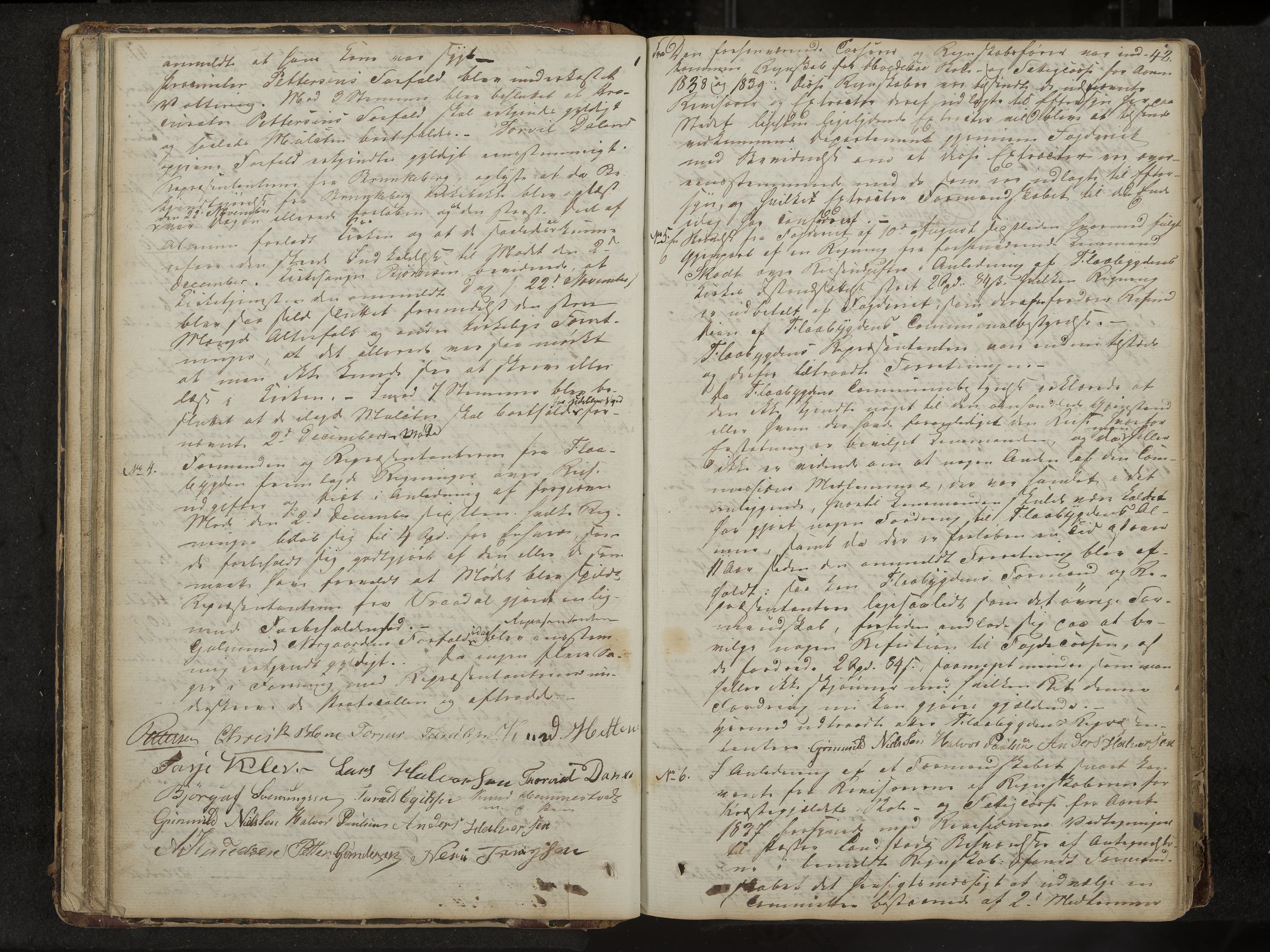 Kviteseid formannskap og sentraladministrasjon, IKAK/0829021/A/Aa/L0001: Møtebok med register, 1837-1866, p. 42