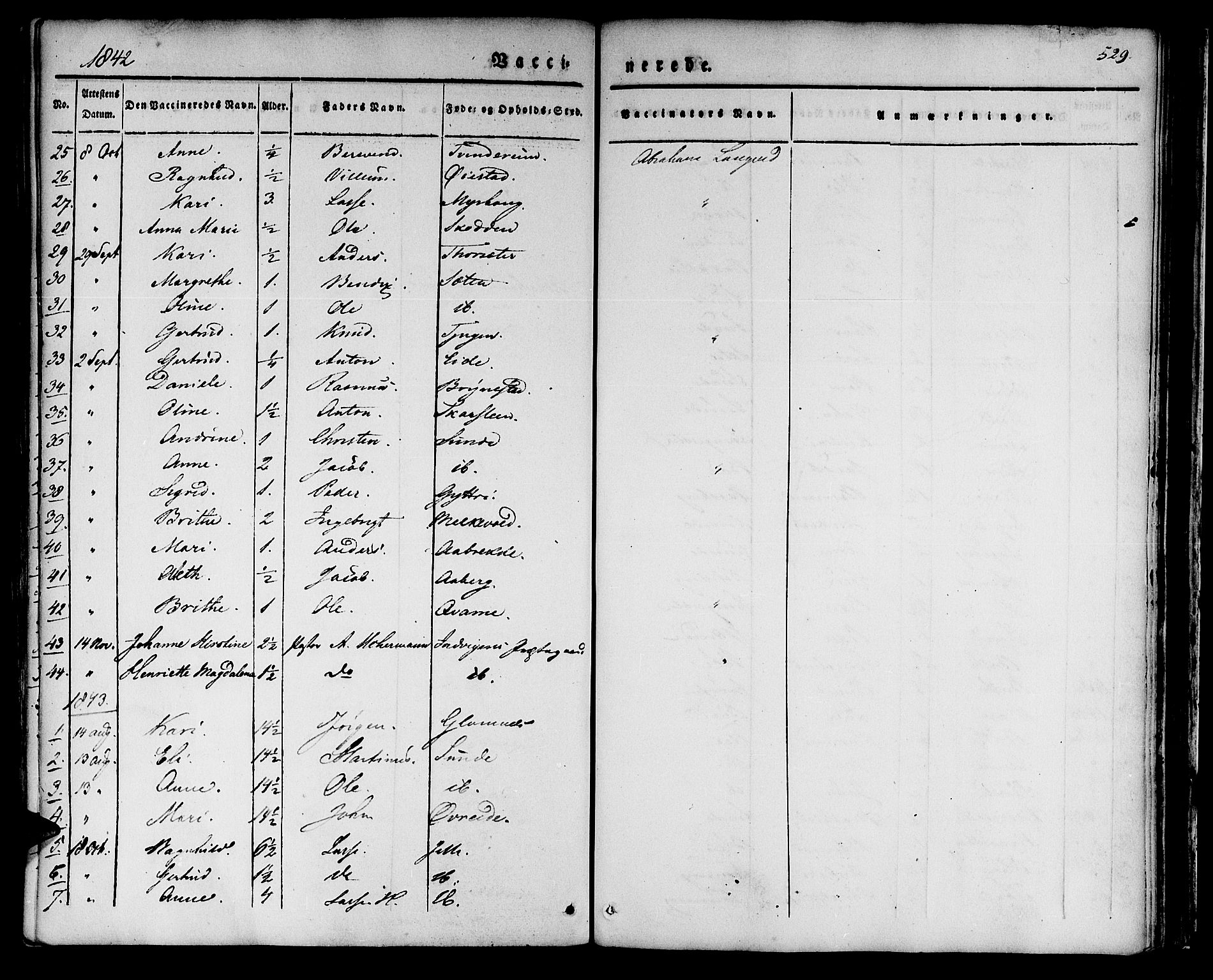 Innvik sokneprestembete, AV/SAB-A-80501: Parish register (official) no. A 4II, 1832-1846, p. 529