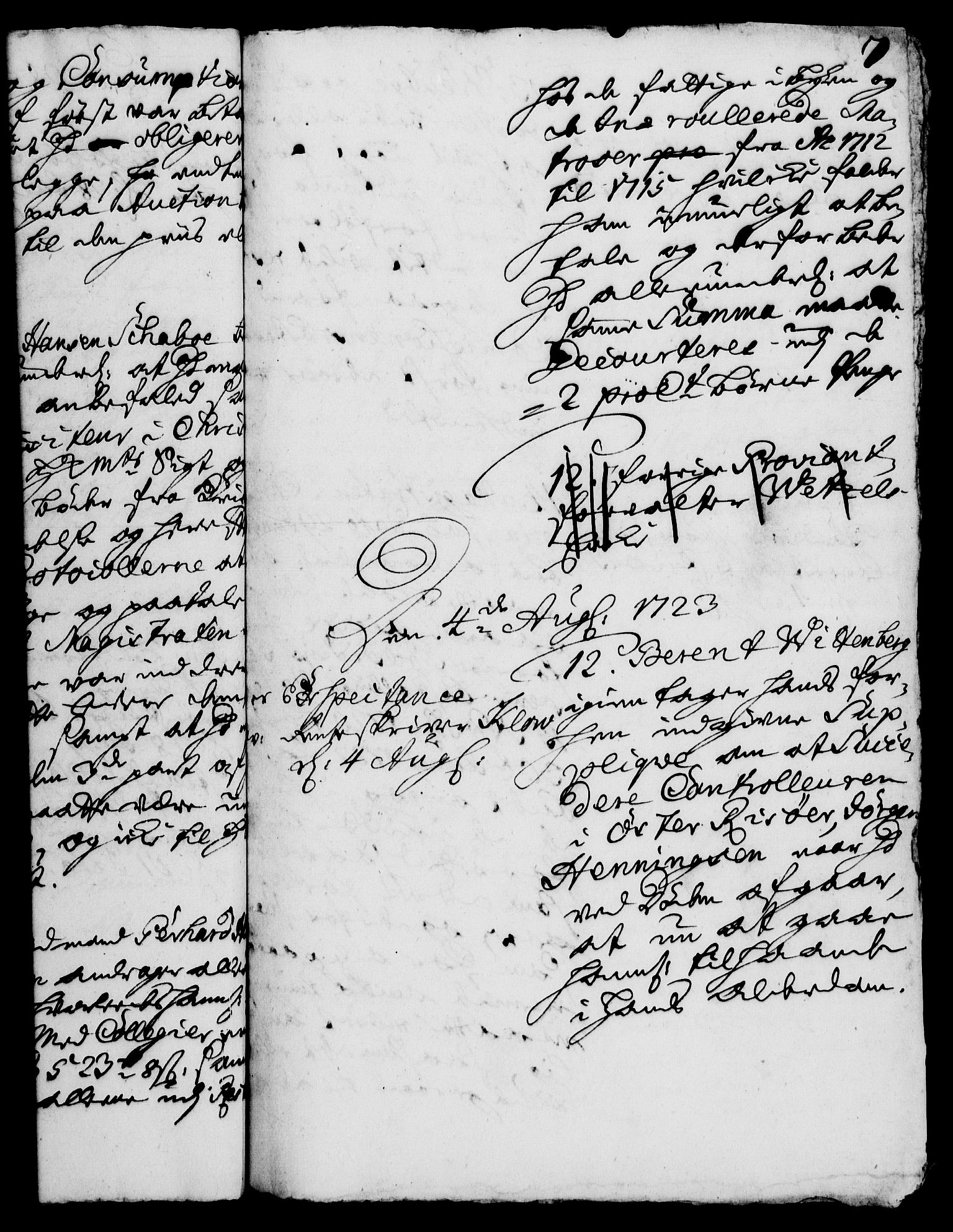 Rentekammeret, Kammerkanselliet, RA/EA-3111/G/Gh/Gha/L0006: Norsk ekstraktmemorialprotokoll (merket RK 53.51), 1723-1724, p. 7
