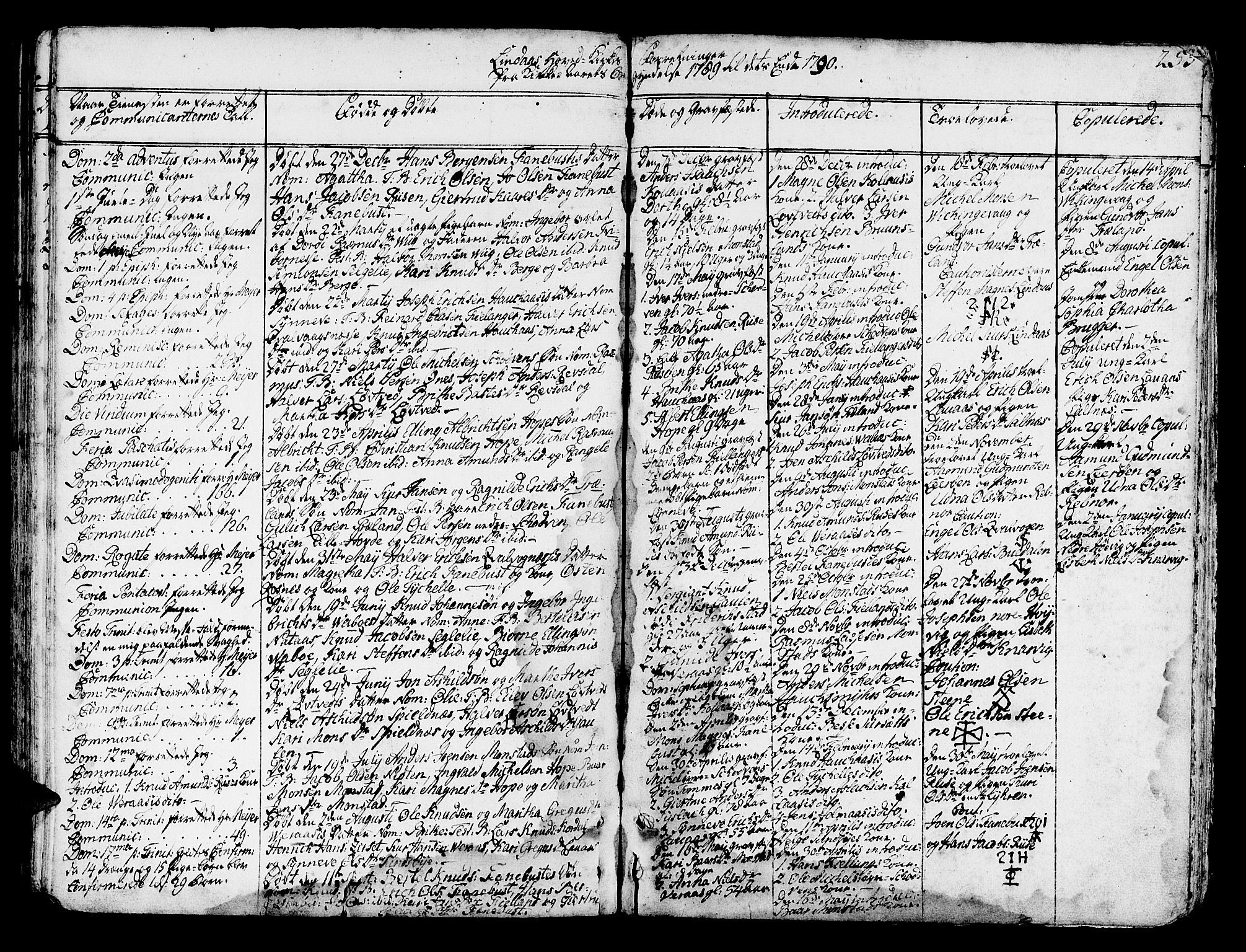 Lindås Sokneprestembete, SAB/A-76701/H/Haa: Parish register (official) no. A 4, 1764-1791, p. 255
