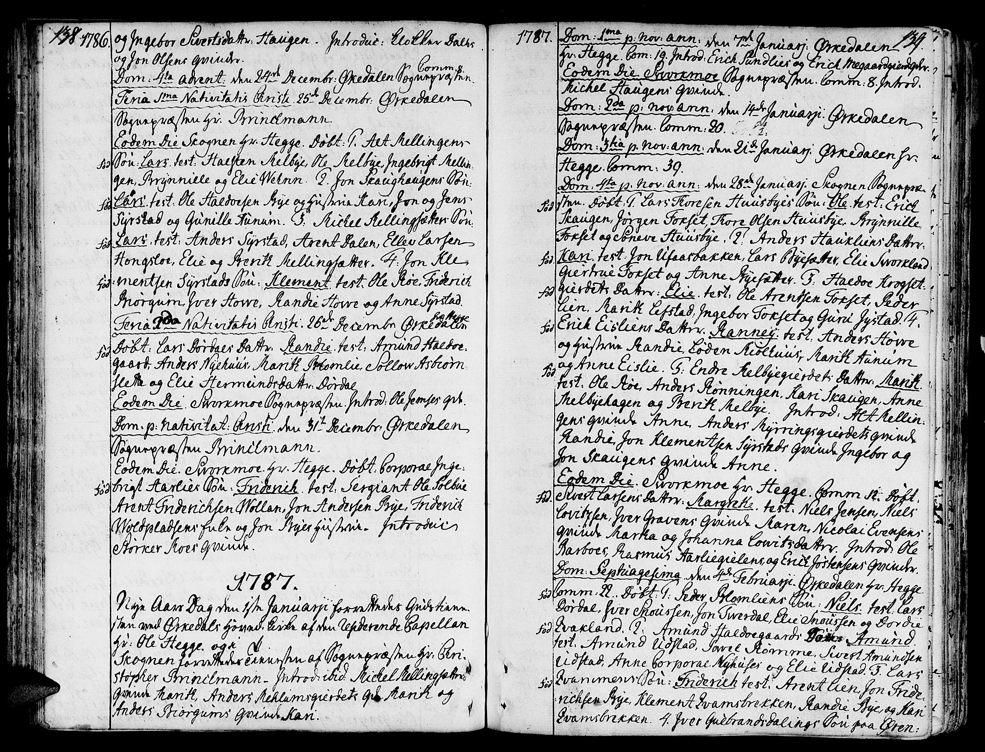Ministerialprotokoller, klokkerbøker og fødselsregistre - Sør-Trøndelag, SAT/A-1456/668/L0802: Parish register (official) no. 668A02, 1776-1799, p. 138-139