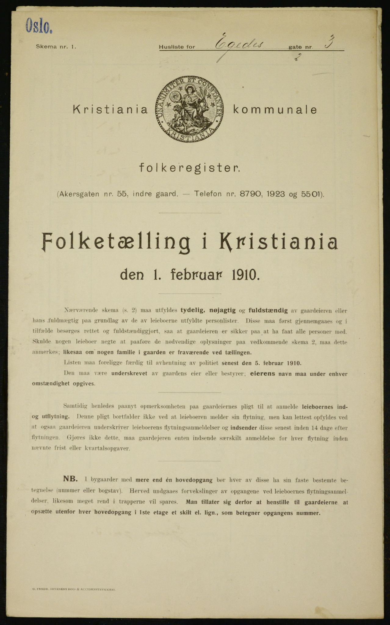 OBA, Municipal Census 1910 for Kristiania, 1910, p. 17796