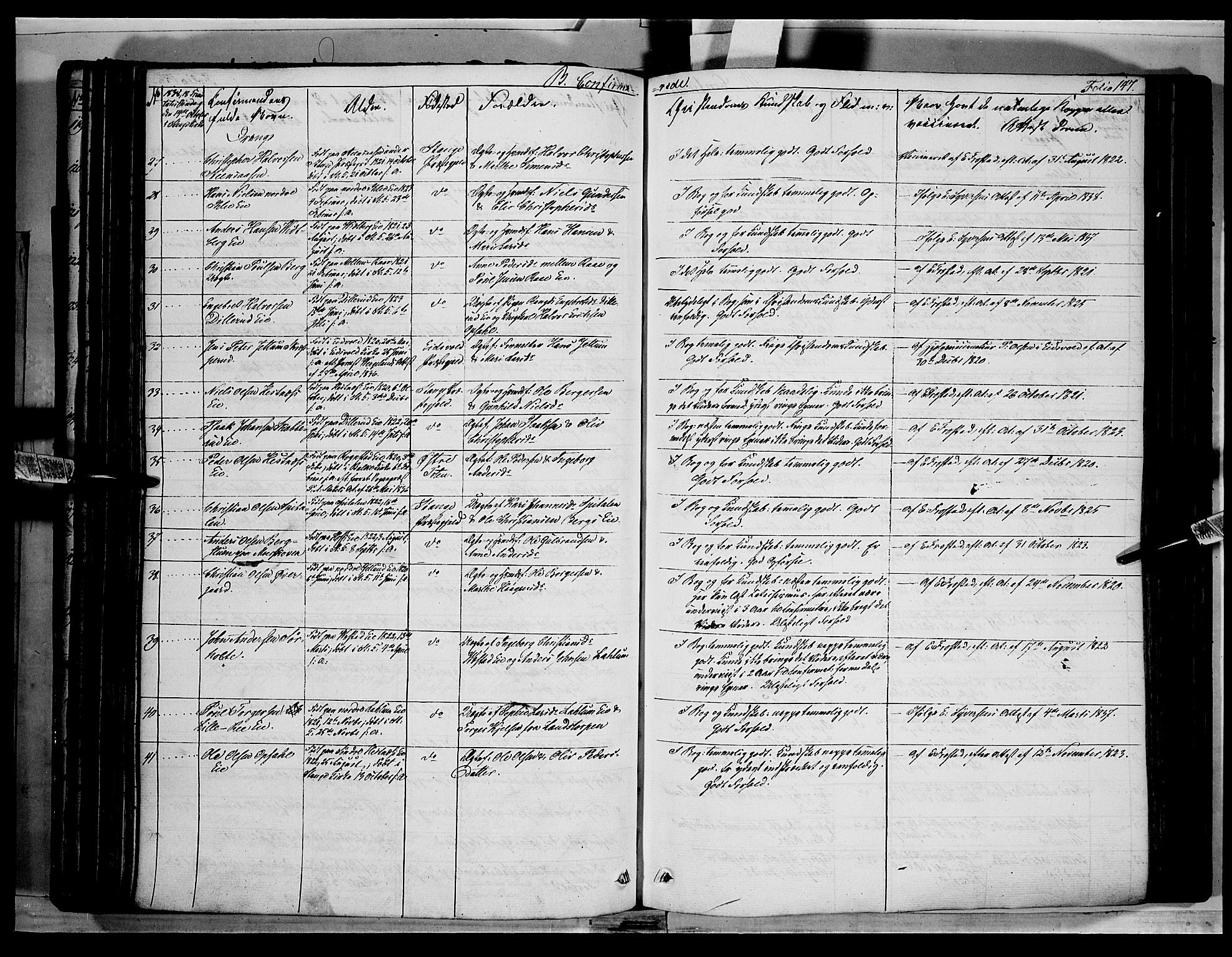 Stange prestekontor, SAH/PREST-002/K/L0010: Parish register (official) no. 10, 1835-1845, p. 147