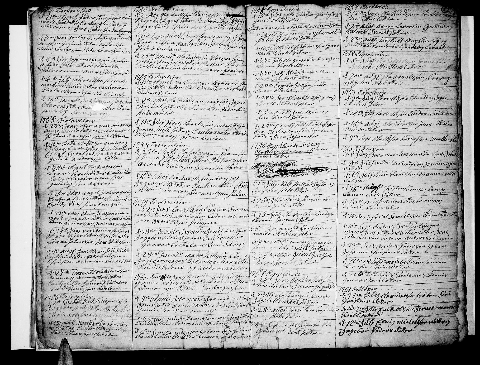 Søndeled sokneprestkontor, SAK/1111-0038/F/Fb/L0001: Parish register (copy) no. B 1, 1746-1816, p. 5