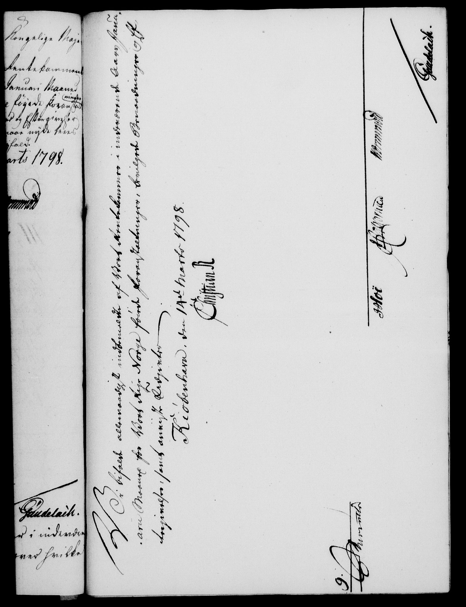 Rentekammeret, Kammerkanselliet, RA/EA-3111/G/Gf/Gfa/L0080: Norsk relasjons- og resolusjonsprotokoll (merket RK 52.80), 1798, p. 208