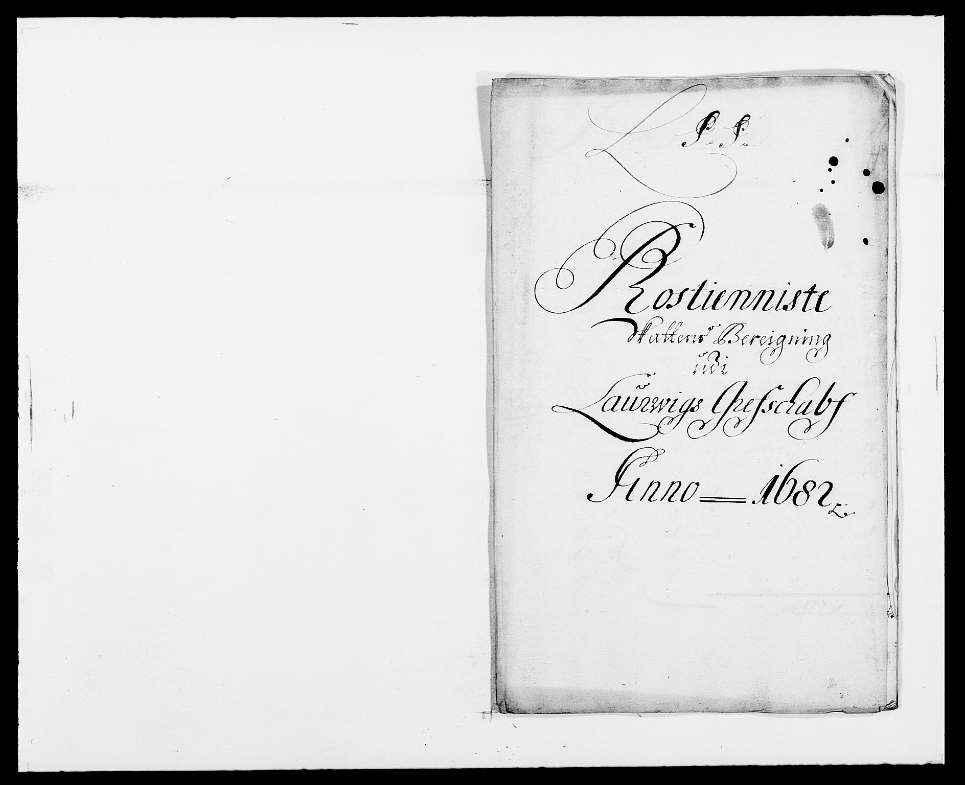 Rentekammeret inntil 1814, Reviderte regnskaper, Fogderegnskap, AV/RA-EA-4092/R33/L1969: Fogderegnskap Larvik grevskap, 1675-1687, p. 190