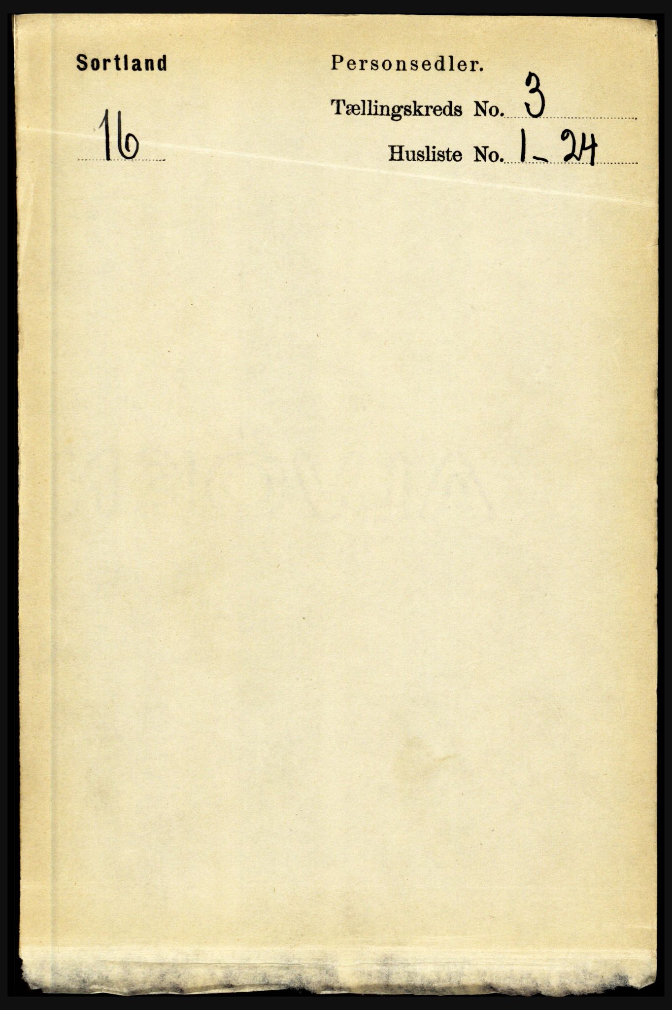 RA, 1891 census for 1870 Sortland, 1891, p. 2144