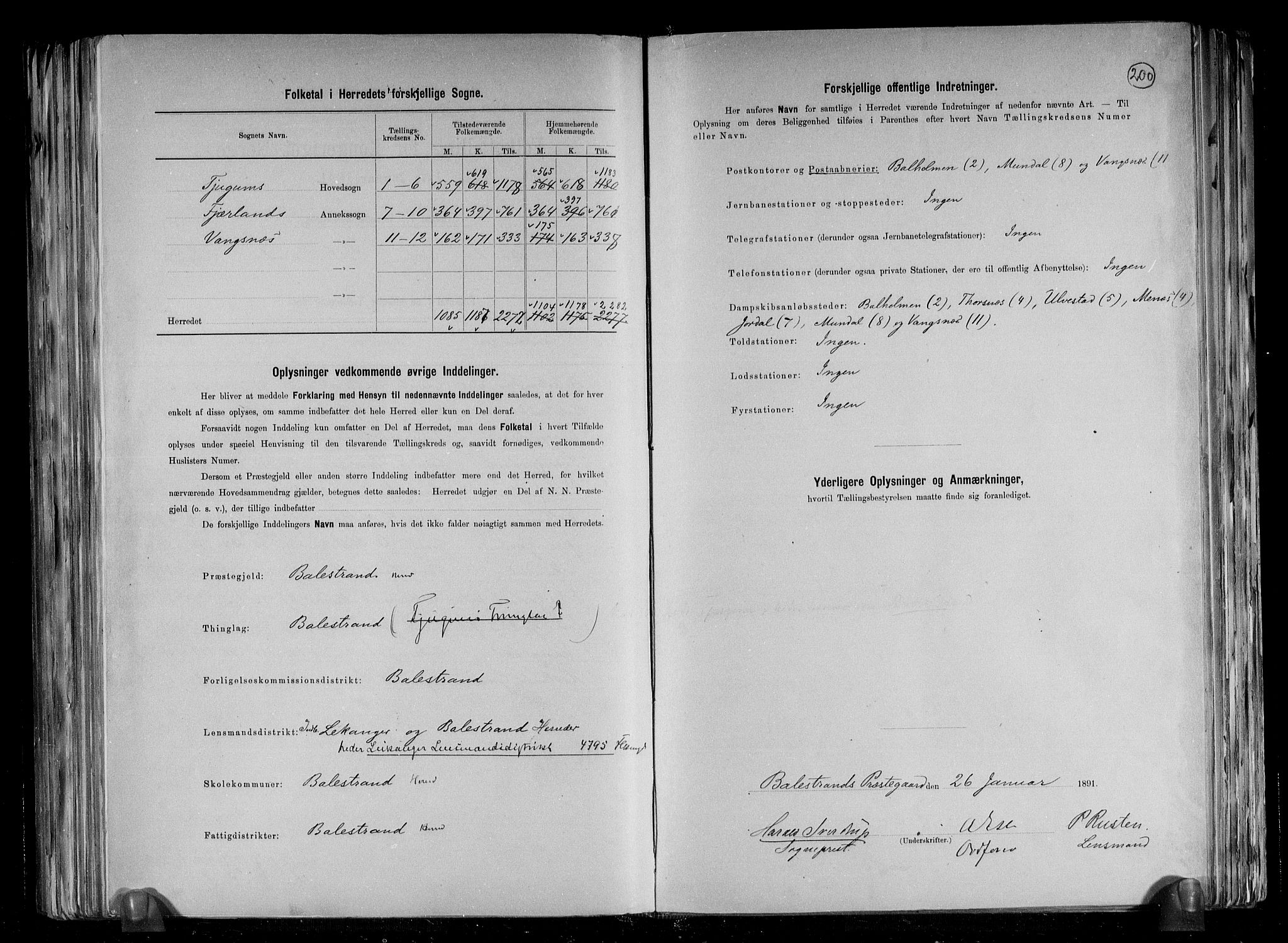 RA, 1891 census for 1418 Balestrand, 1891, p. 3